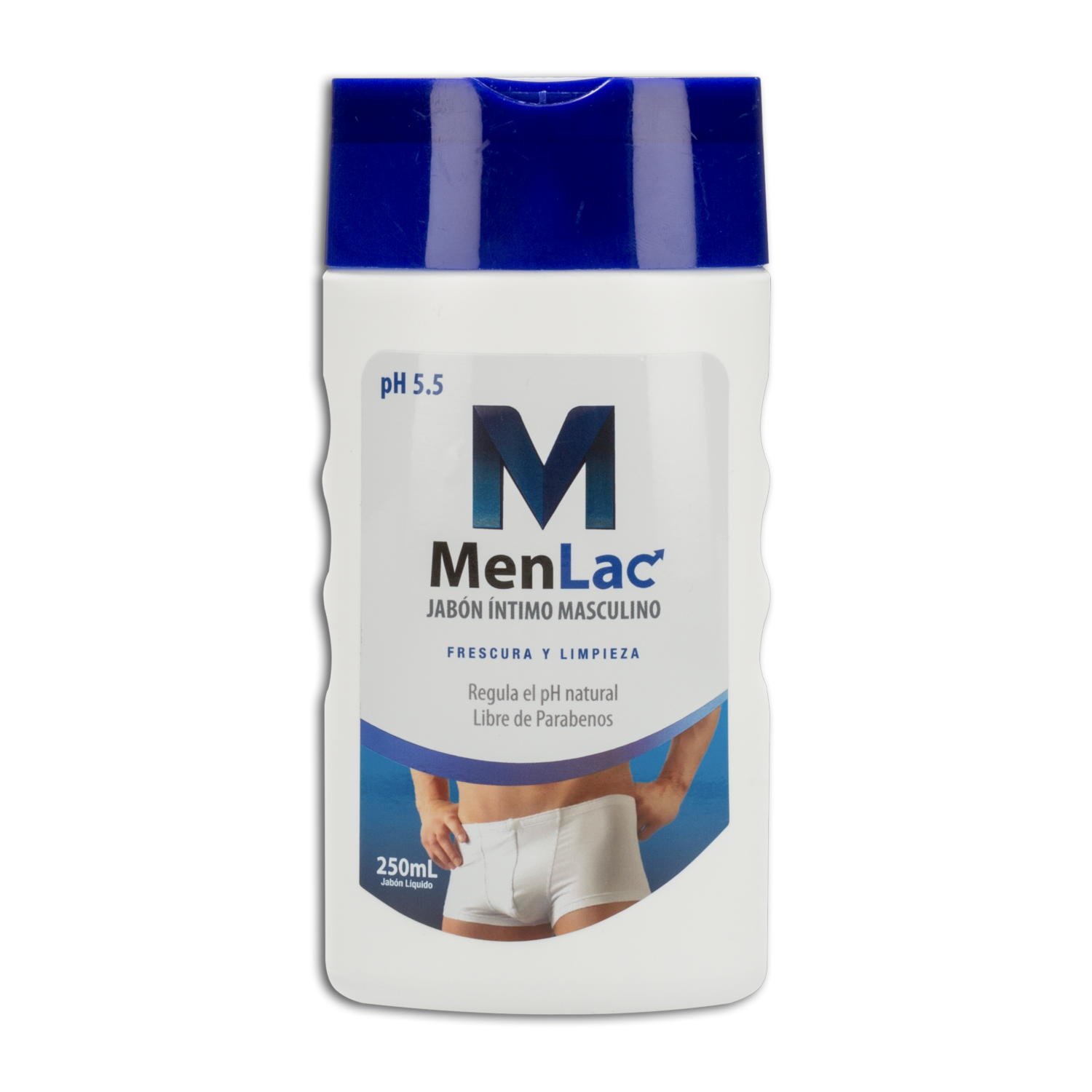 Jabón Íntimo Masculino PH 5.5 Frescura Y Limpieza MEN LAC 250 Ml