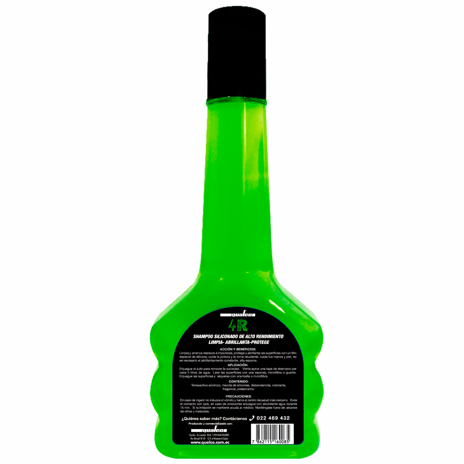 Shampoo Para Auto Siliconado 4R QUALCO 440 Ml