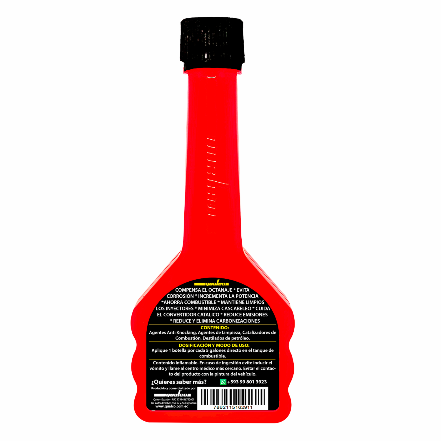 Aditivo Para Gasolina Pikes  Para Autos Turbo Y De Alta Performance Para 5 Galones QUALCO 40 Ml