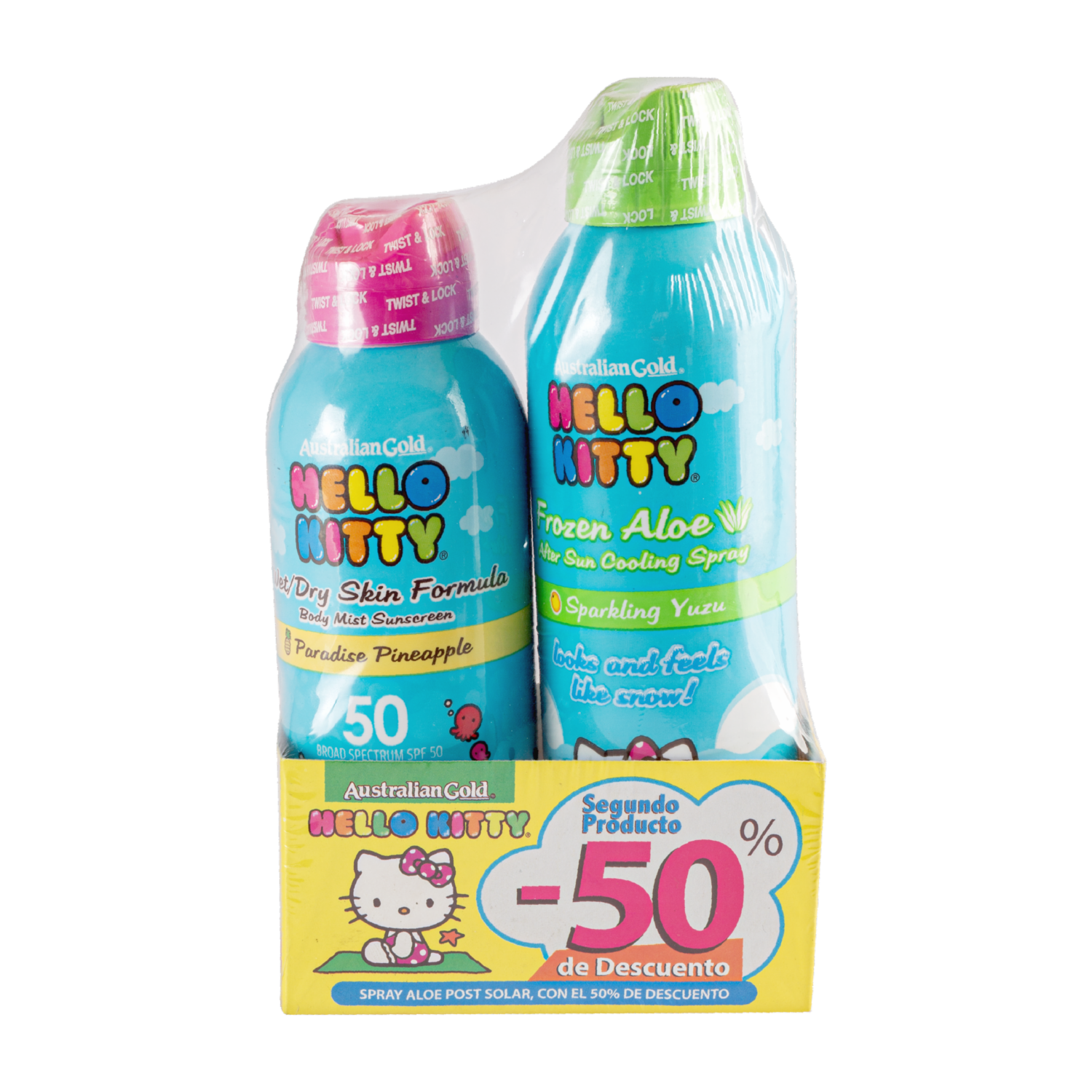 Protector Solar Hello Kitty Spf50 AUSTRALIAN GOLD 2 U