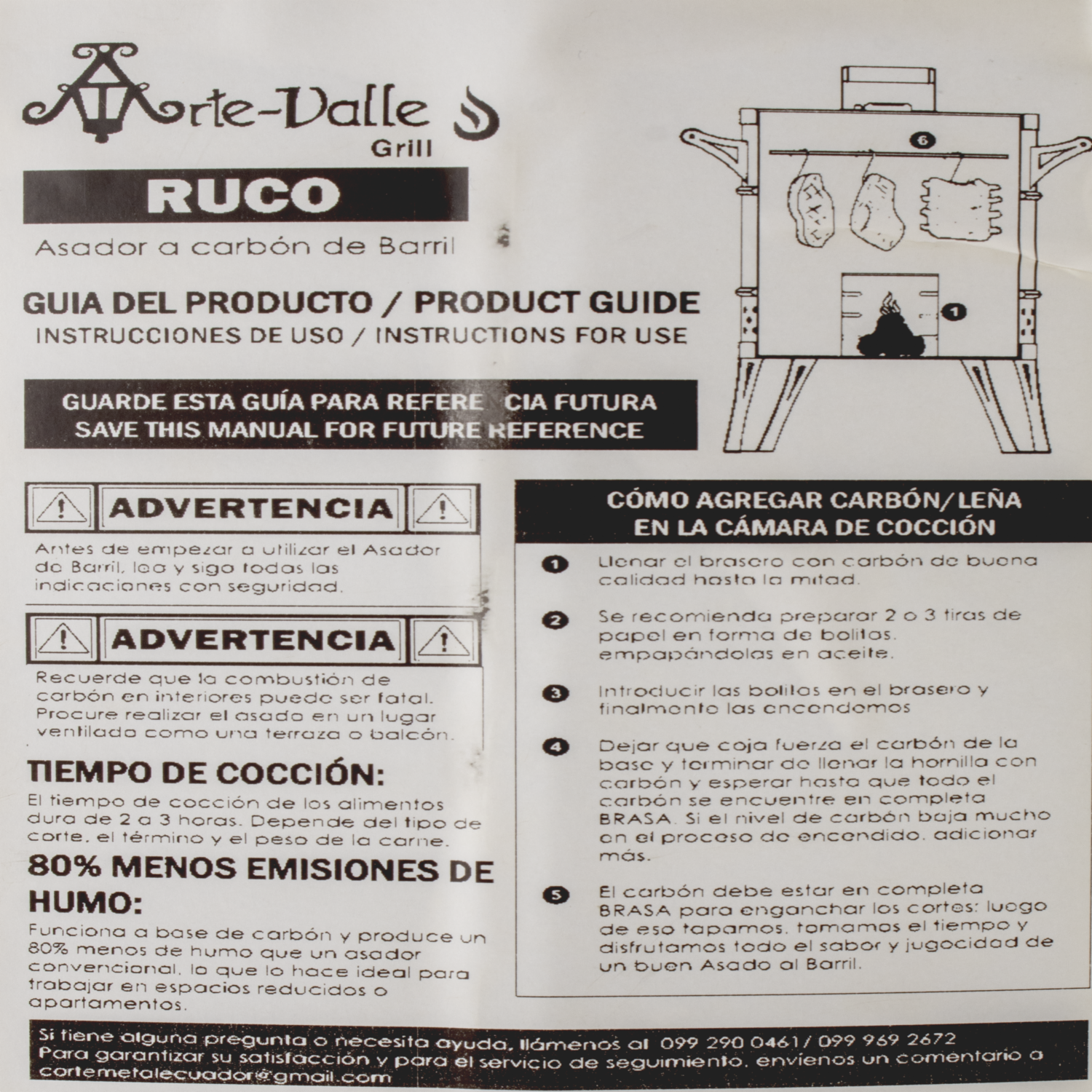 Barril Asador De Acero Inoxidable Mediano ARTE VALLE AB009