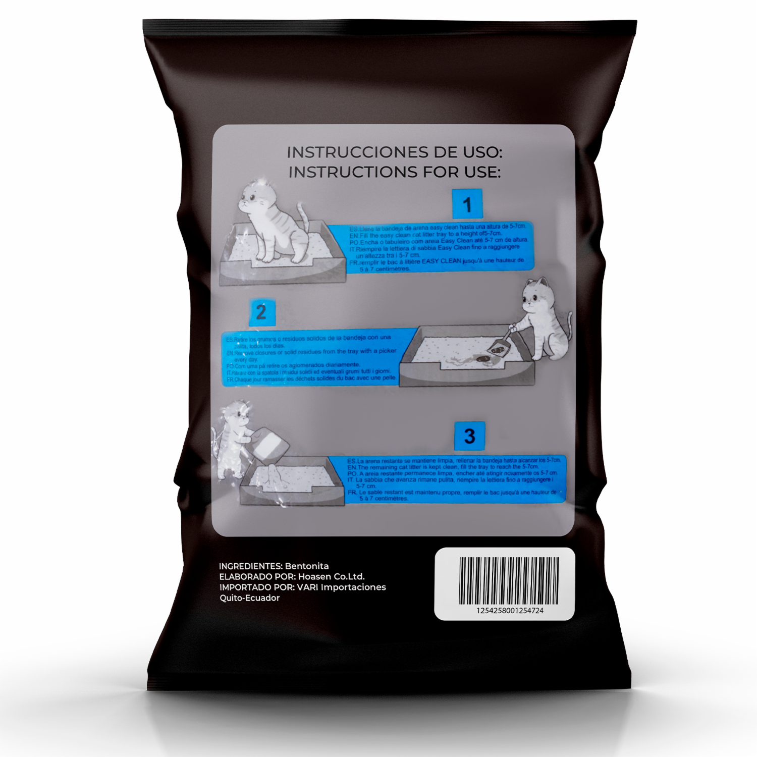 Arena Para Gatos Sanitaria Gold Aroma Cereza EASY CLEAN 4 Kg