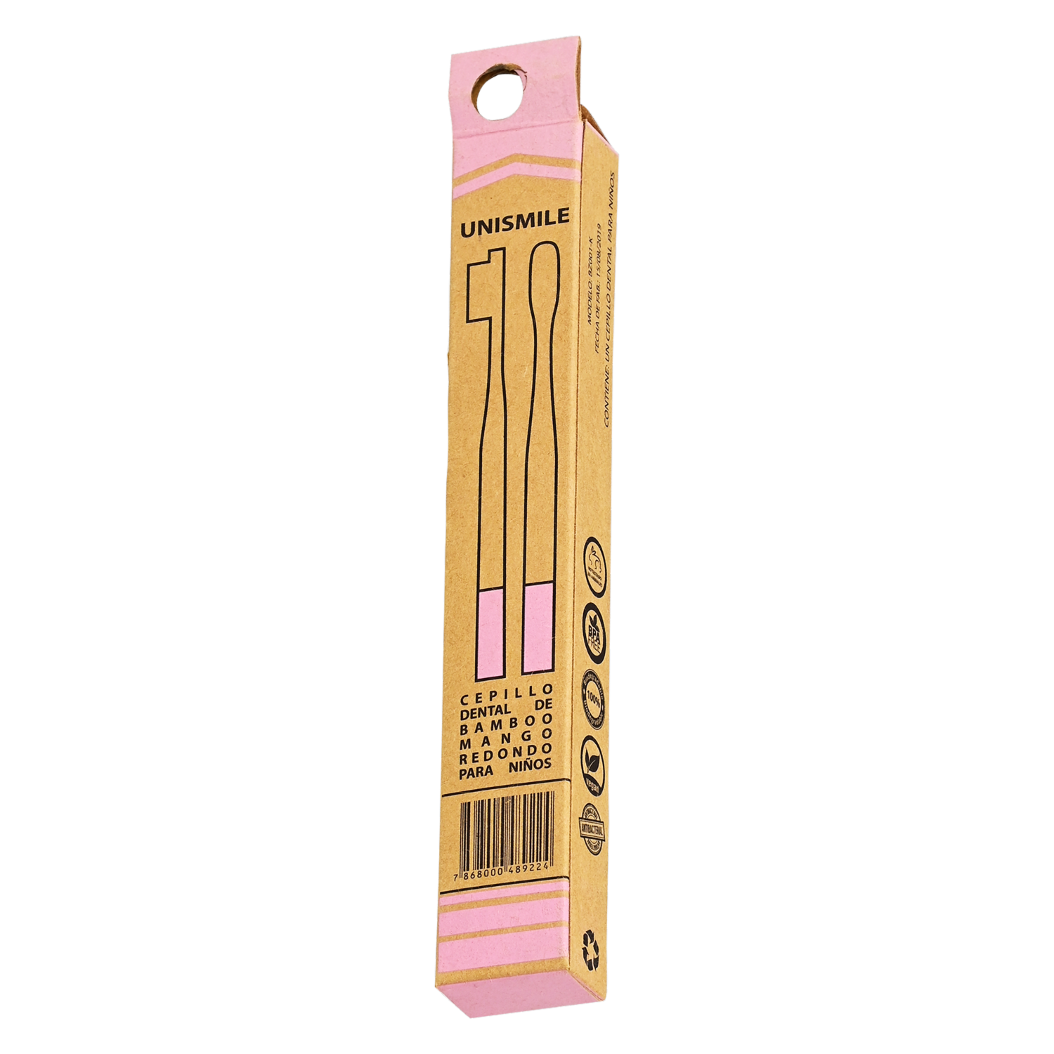 Cepillo Dental Infantil De Bamboo Mango Redondo UNISMILE 1 U