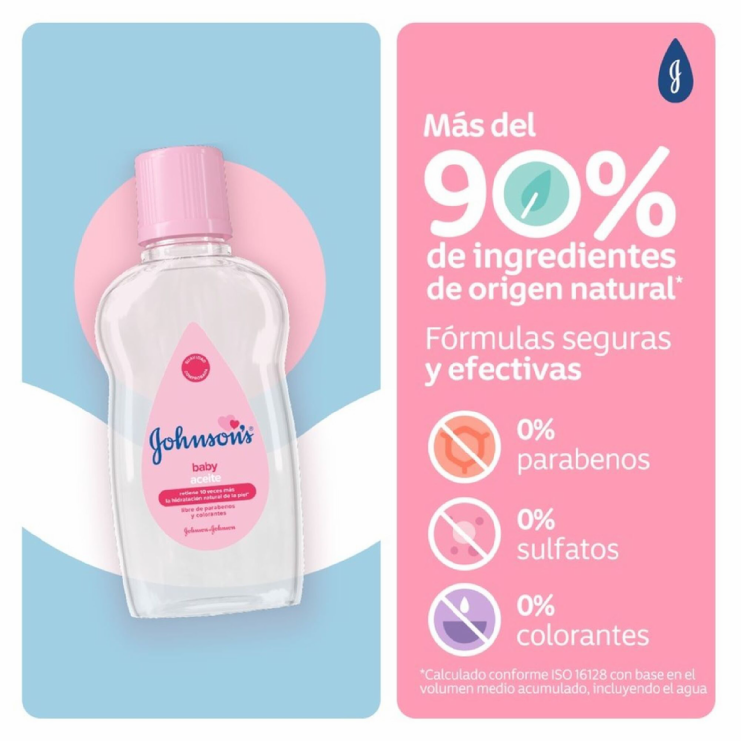 Aceite Corporal Para Bebé Original Libre De Parabenos Y Colorantes JOHNSON’S 300 Ml