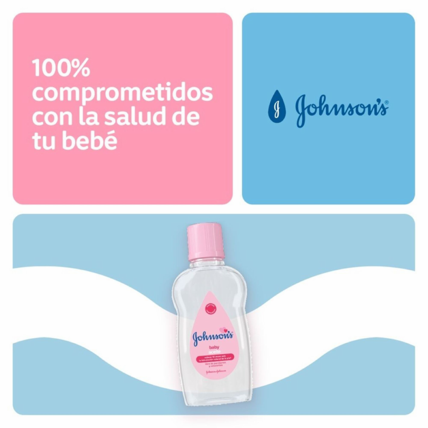 Aceite Corporal Para Bebé Original Libre De Parabenos Y Colorantes JOHNSON’S 300 Ml