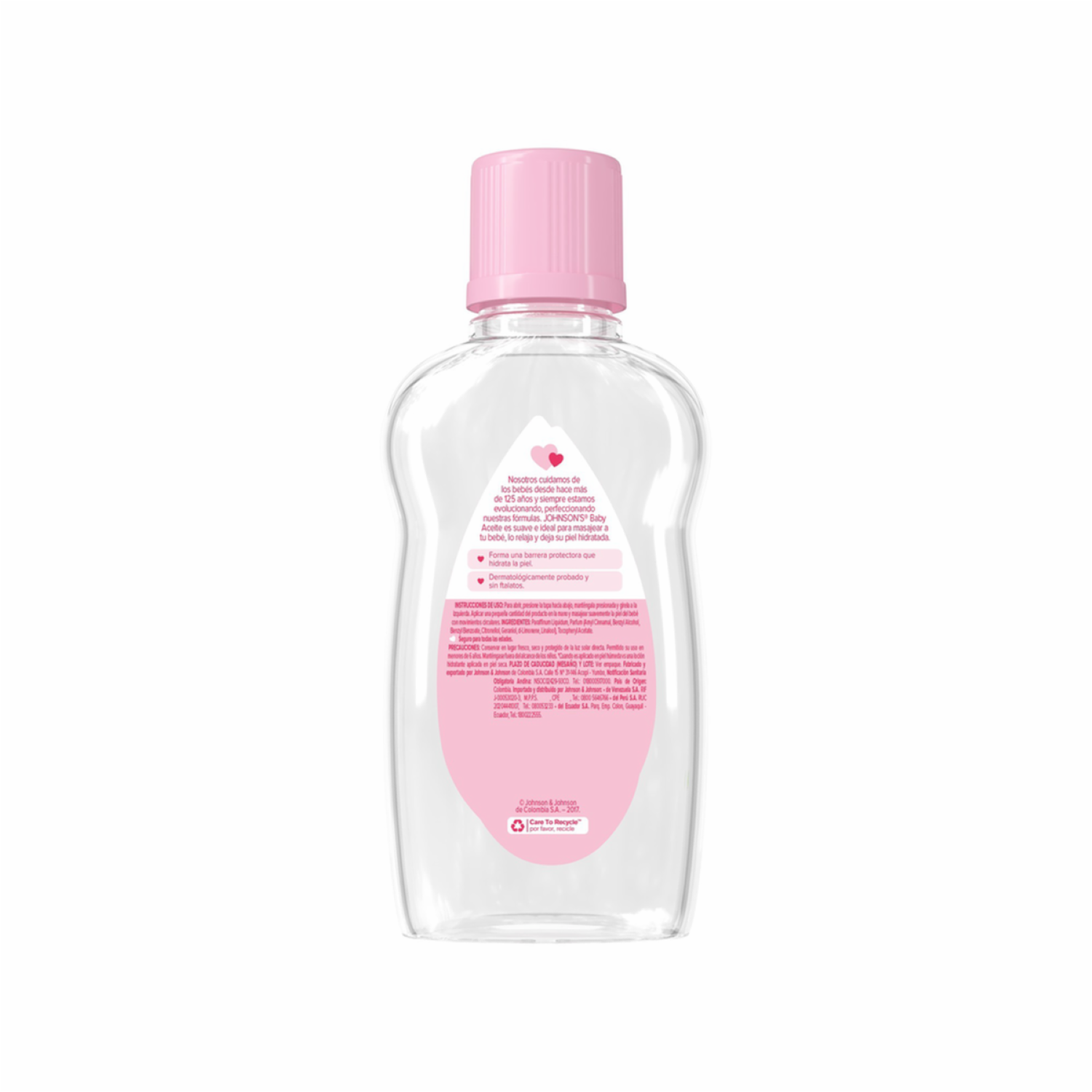 Aceite Corporal Para Bebé Original Libre De Parabenos Y Colorantes JOHNSON’S 300 Ml