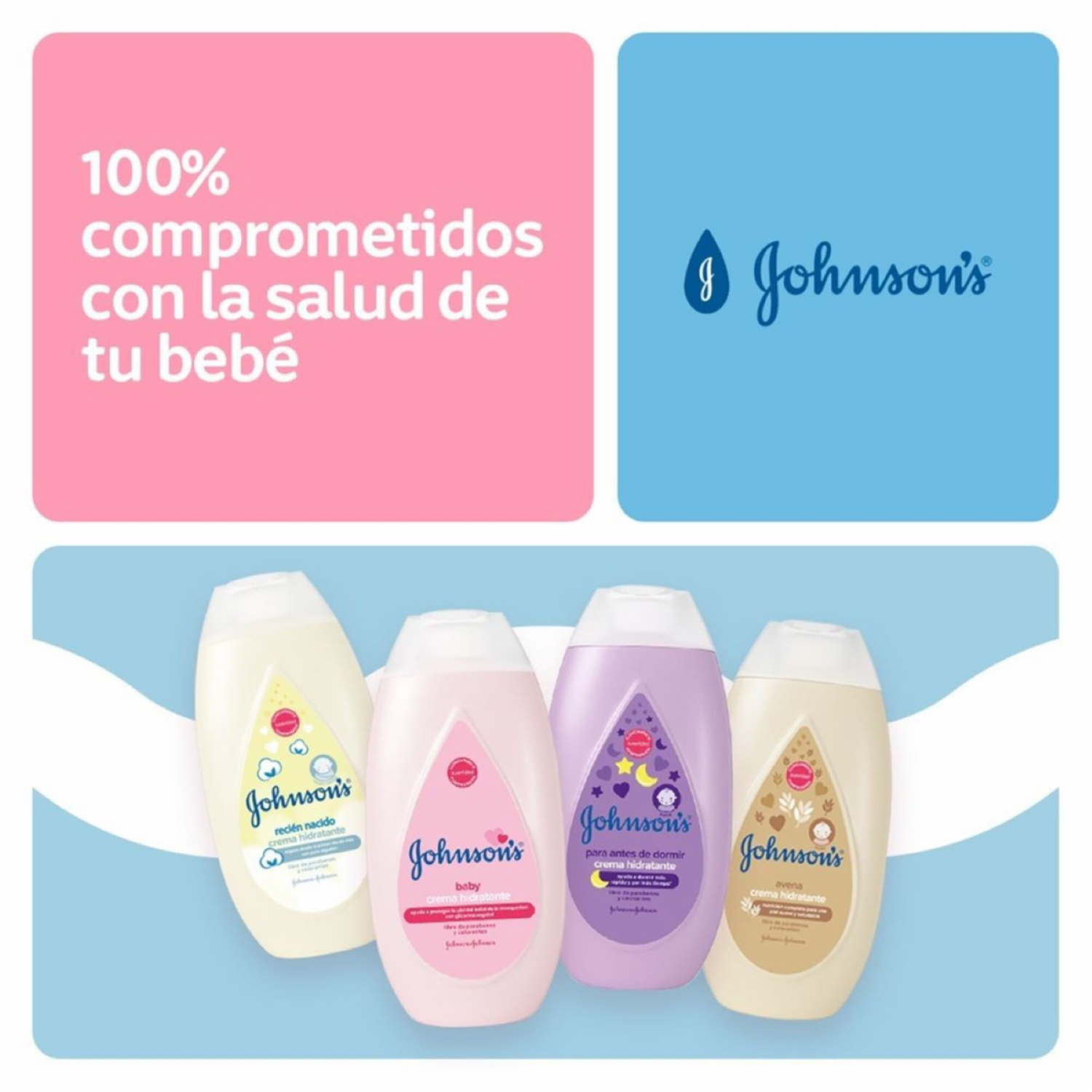 Crema Corporal Infantil Líquida Original Libre De Parabenos Y Colorantes JOHNSON’S 400 Ml