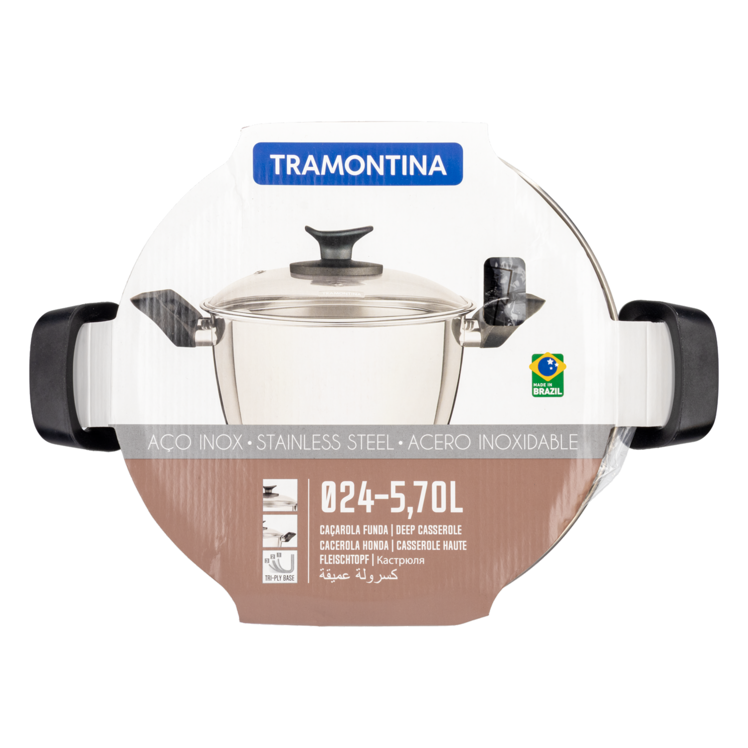 Olla De Inducción Alta Modelo Allegra TRAMONTINA 24 Cm