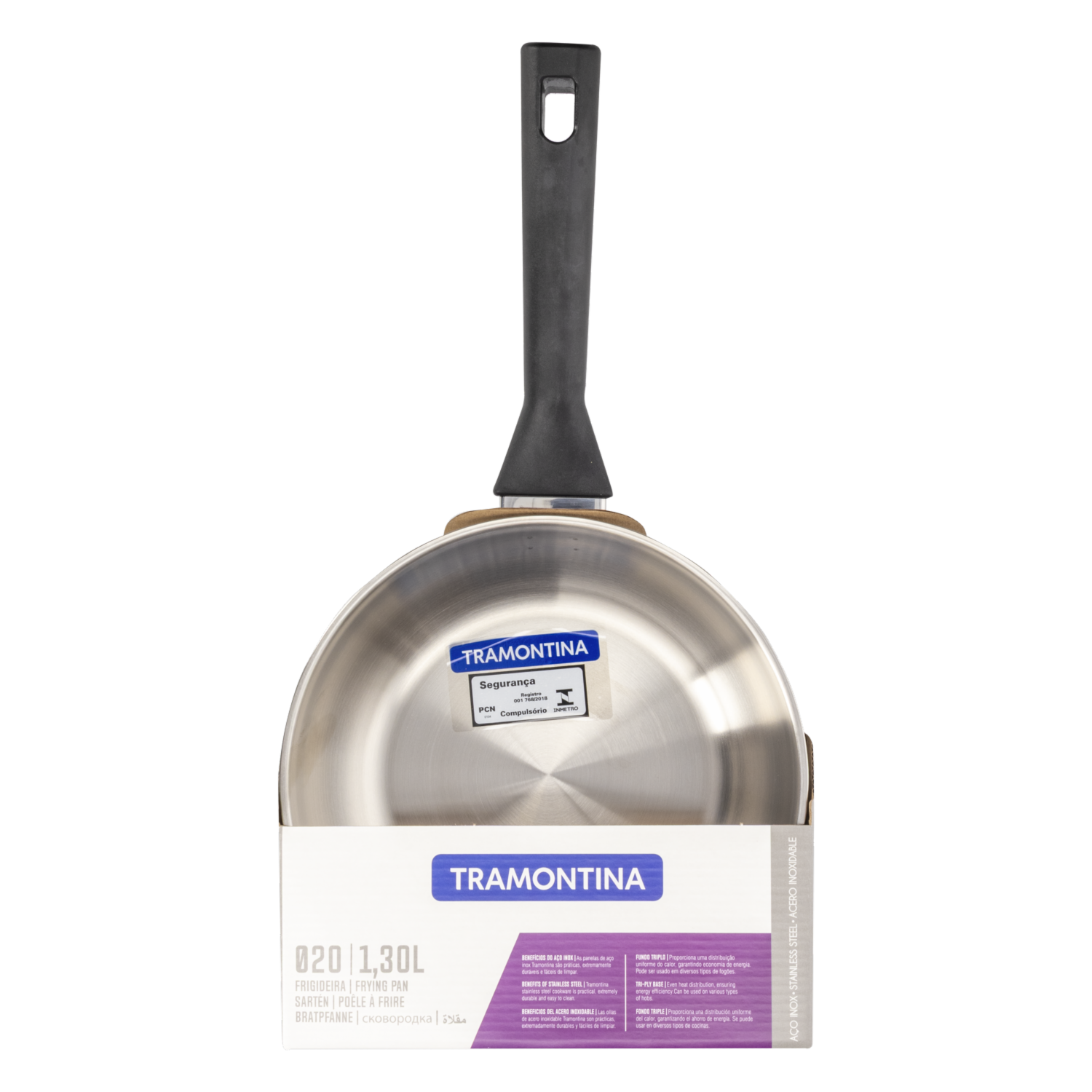 Sarten De Inducción Modelo Brava Bakelite Antiadherente TRAMONTINA 20 Cm