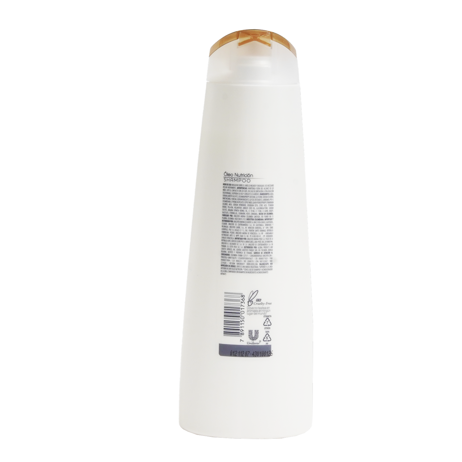 Shampoo De Cabello Óleo Nutrición DOVE 400 Ml