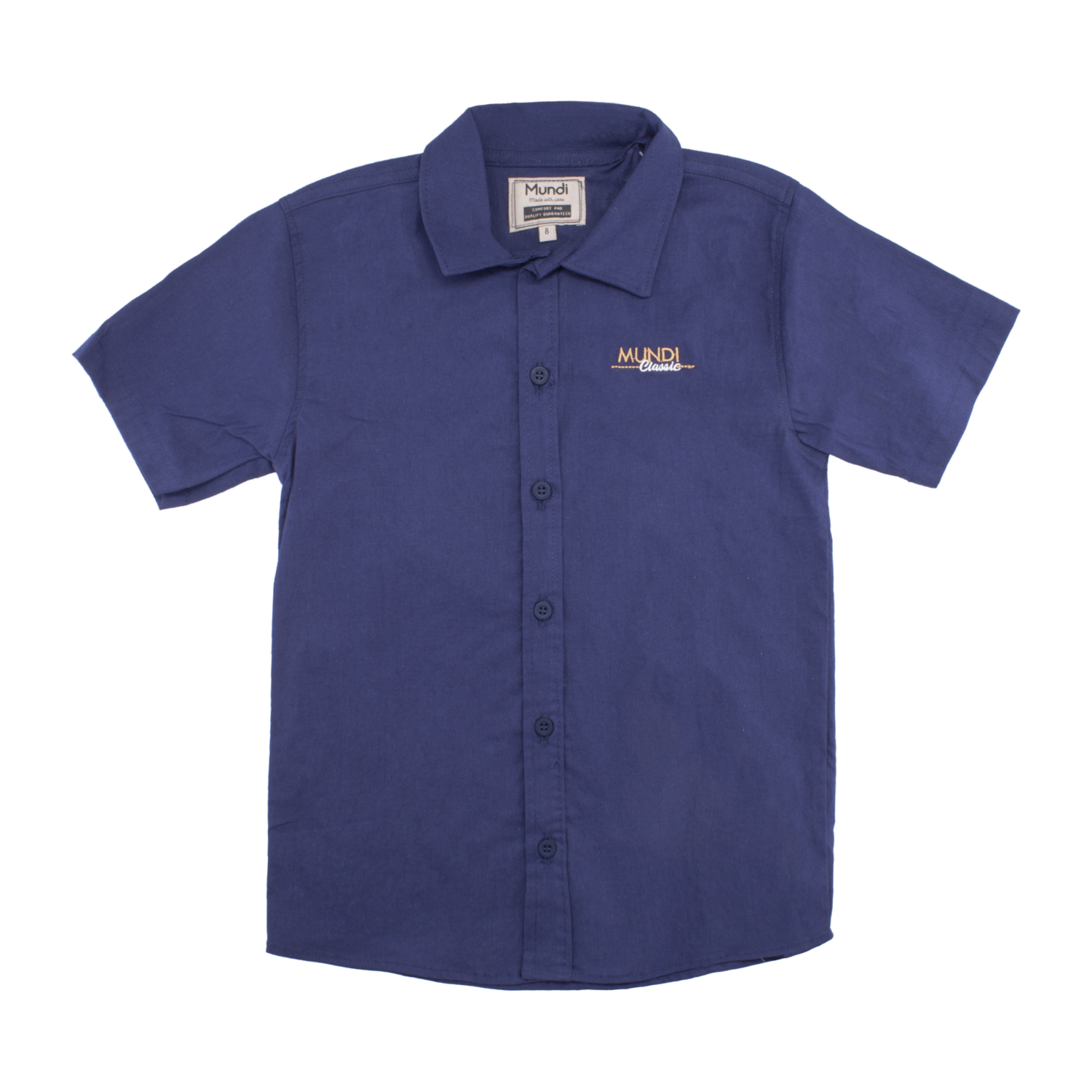 Camisa Manga Corta Azul MUNDI