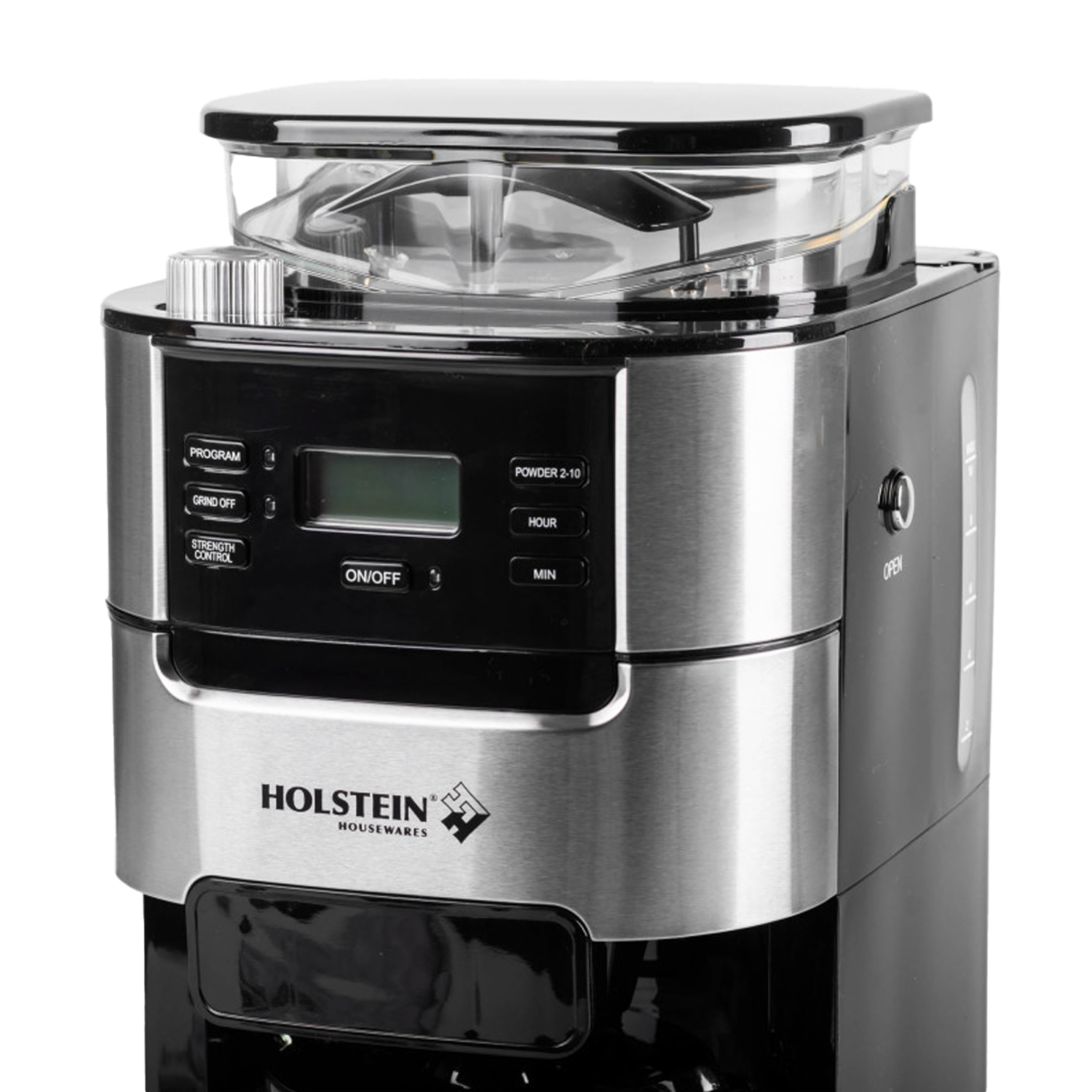 Cafetera Programable Con Molino HH-09101081SS HOLSTEIN 10 Tazas