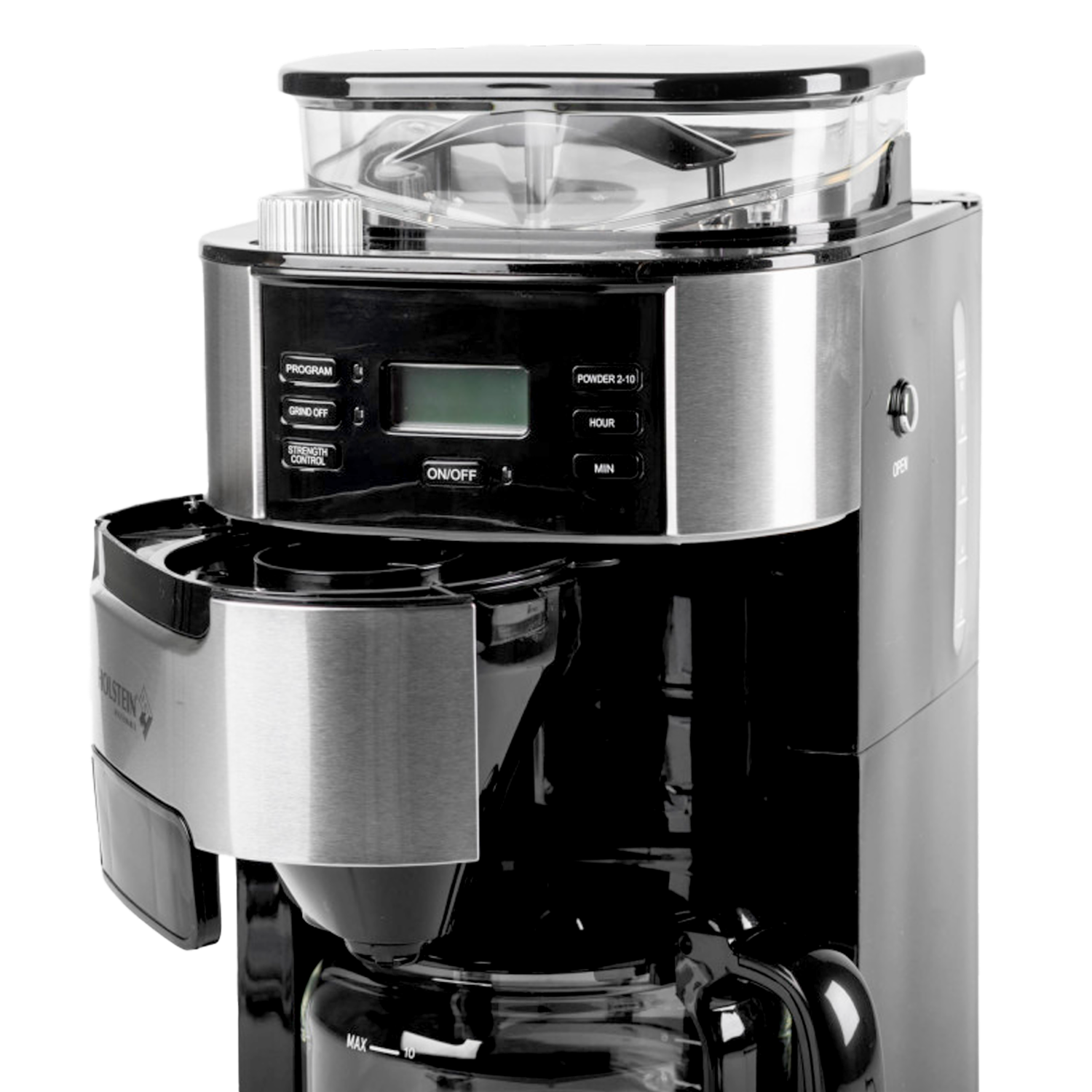 Cafetera Programable Con Molino HH-09101081SS HOLSTEIN 10 Tazas