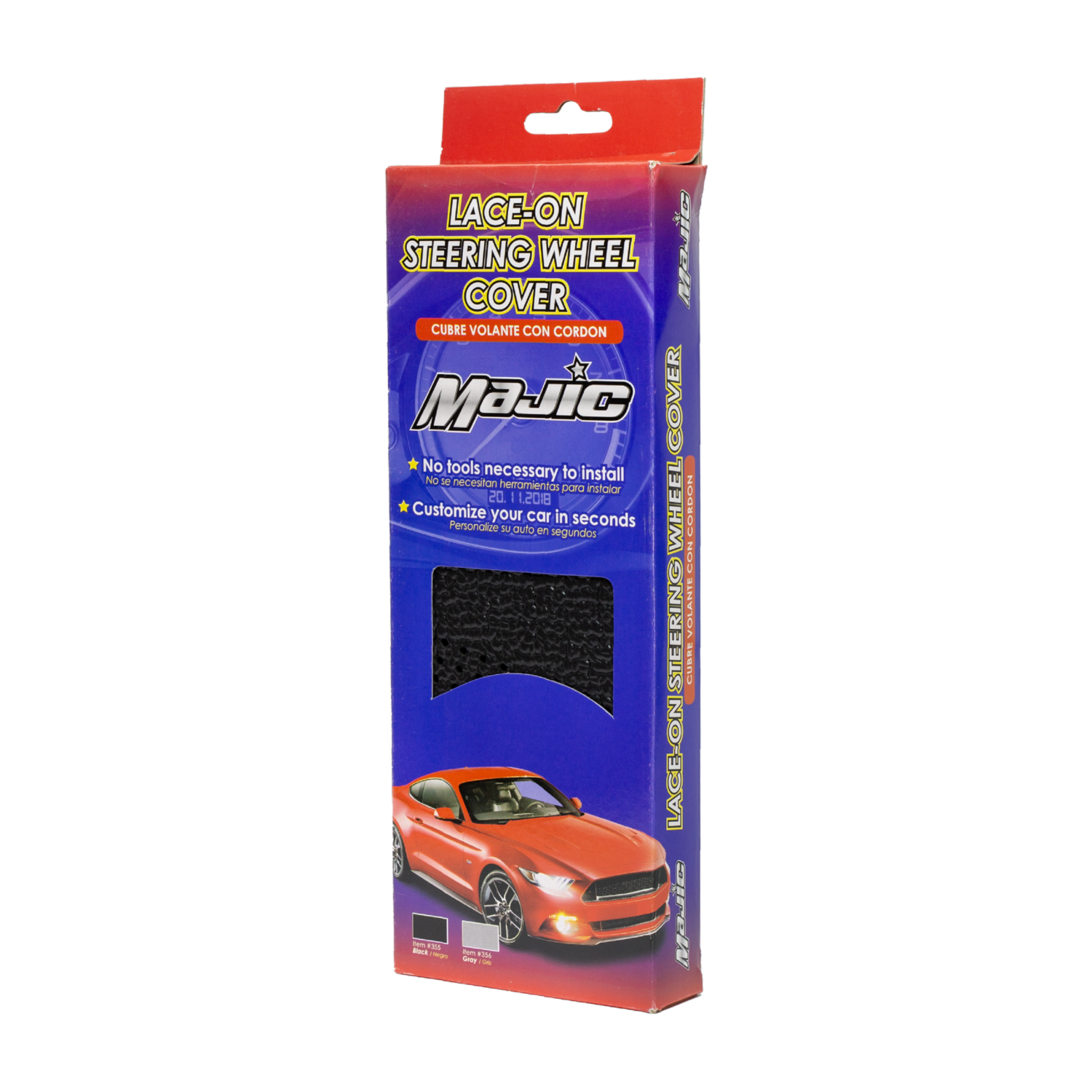 Cubre Volante Con Cordón Negro MAJIC Unidad