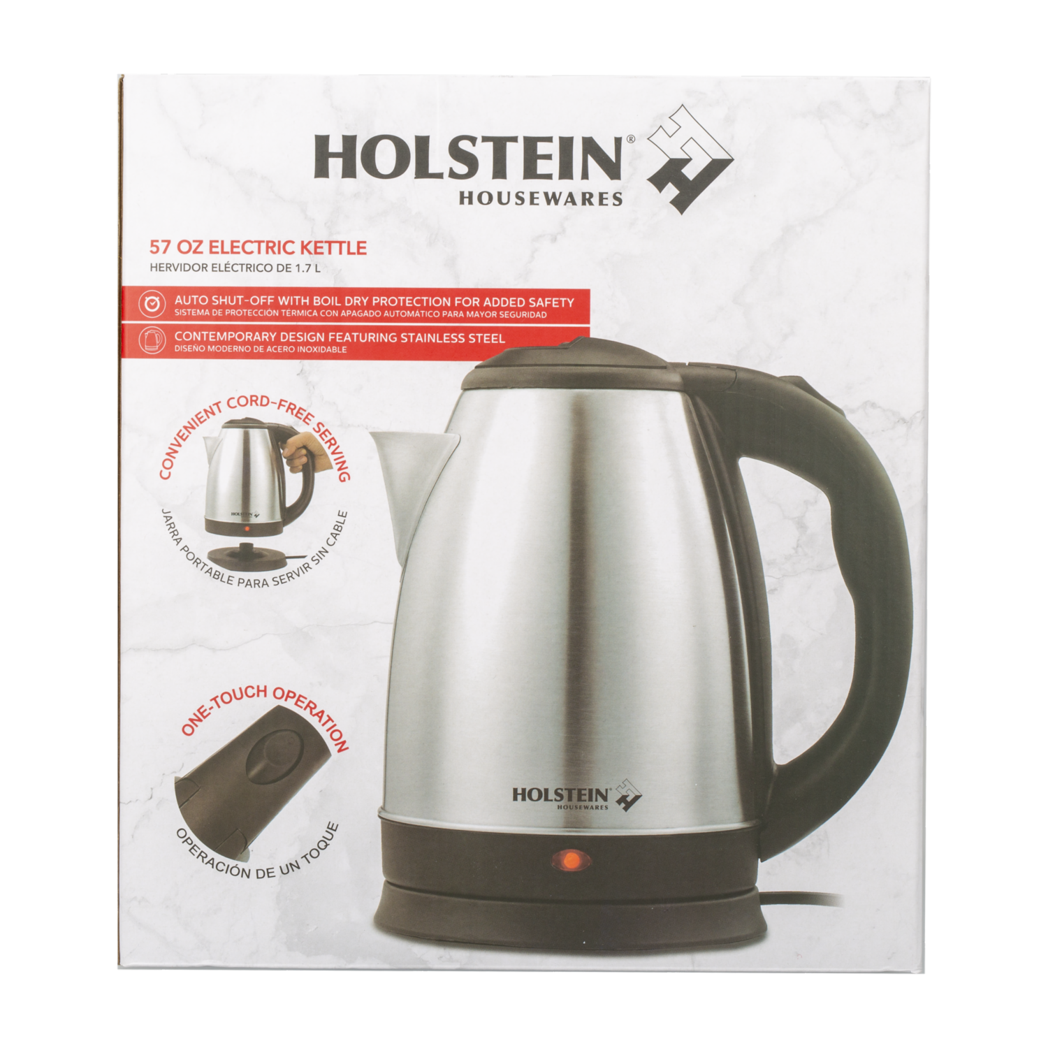 Hervidor De Agua Eléctrico HOLSTEIN 1.8 Litros