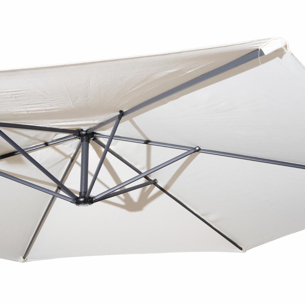 Parasol Tipo Sombrilla Con Manija Regulable FREE HOME Base Metálica