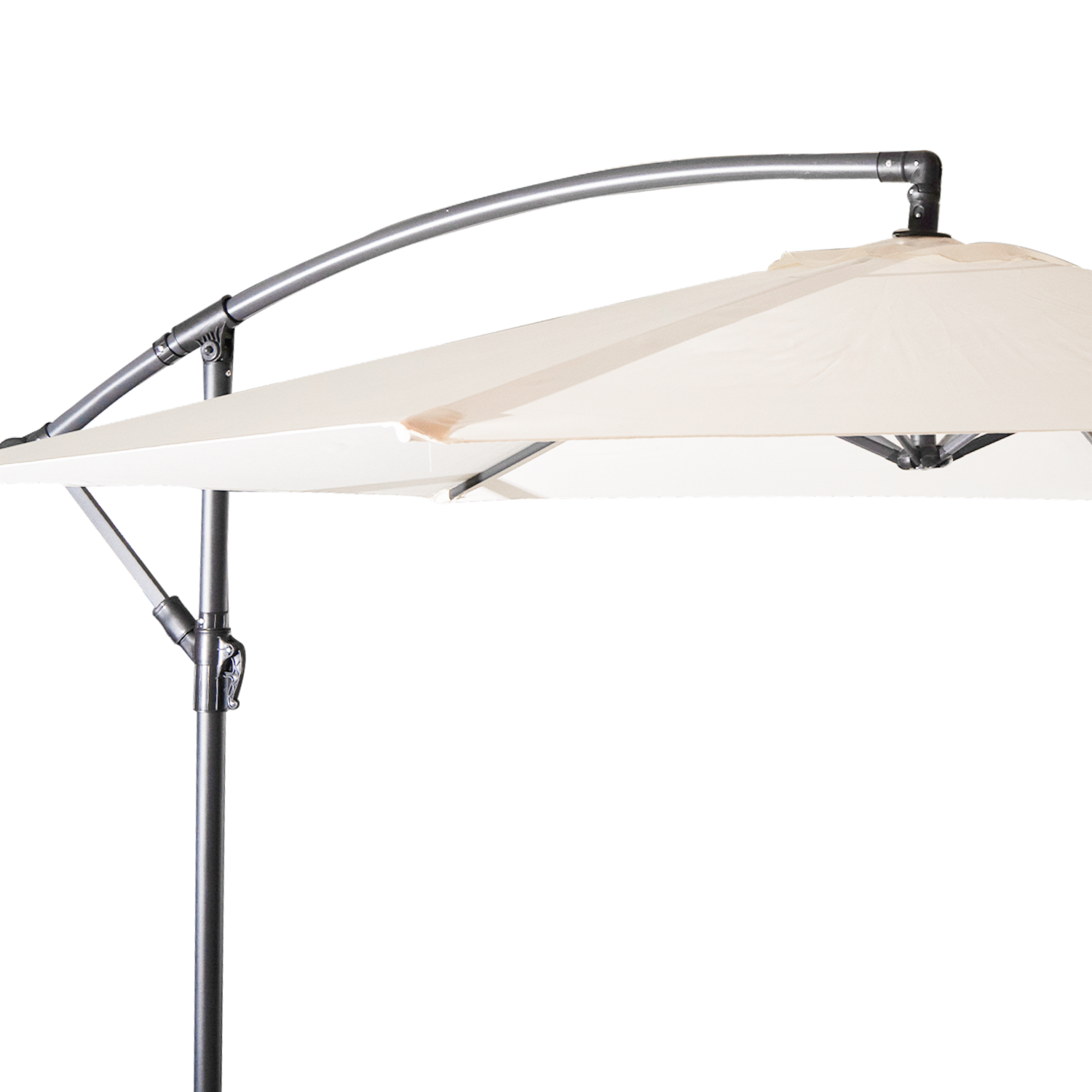 Parasol Tipo Sombrilla Con Manija Regulable FREE HOME Base Metálica