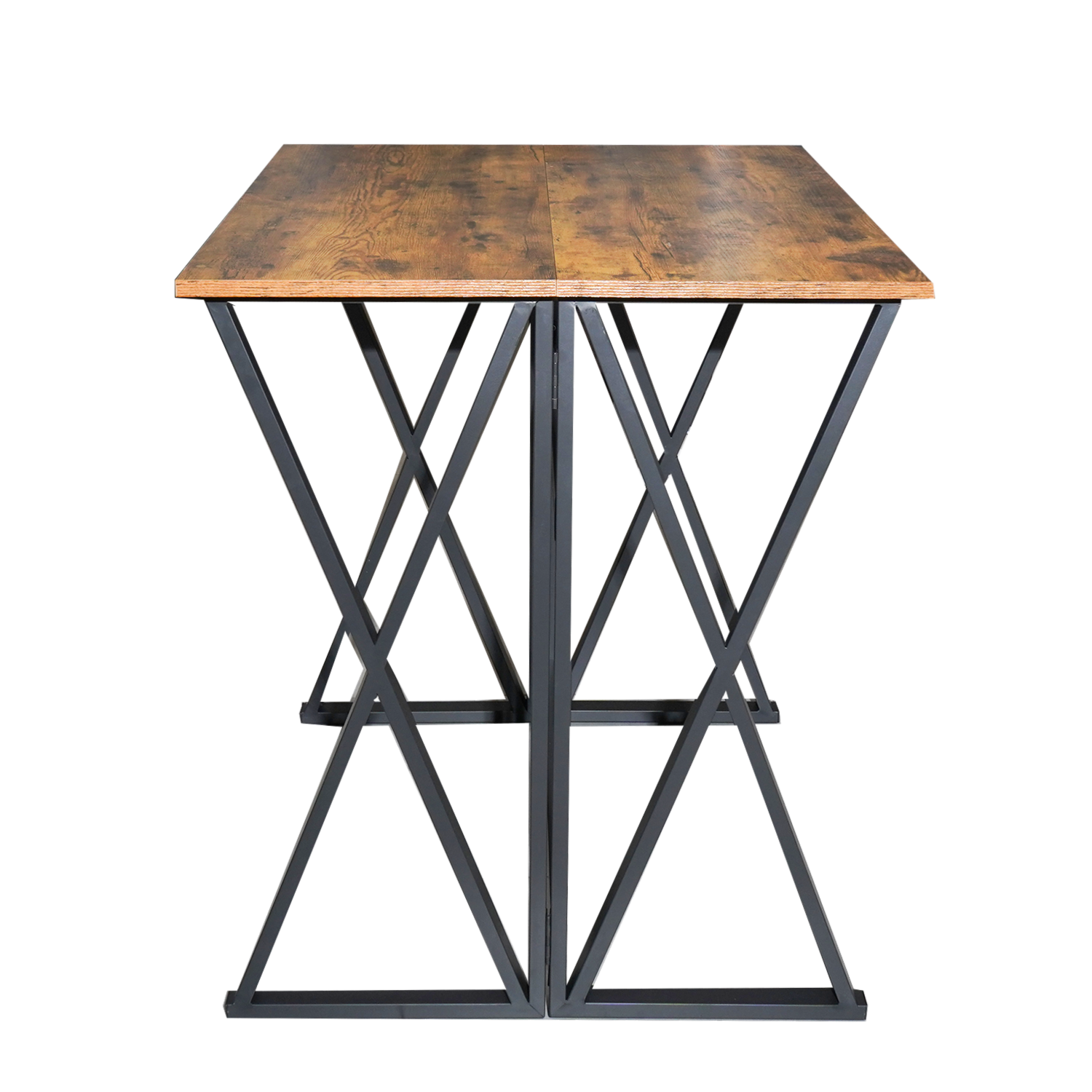 Desayunador Mesa y 2 Bancos FREE HOME Madera y Metal