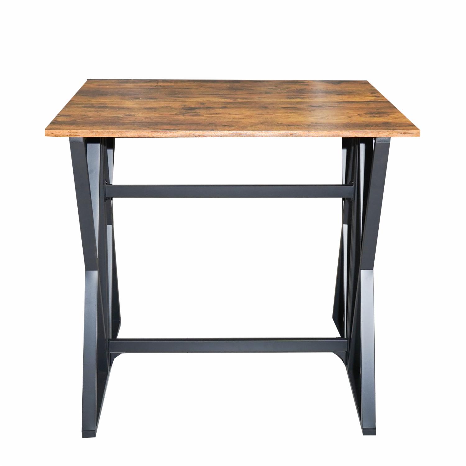 Desayunador Mesa y 2 Bancos FREE HOME Madera y Metal