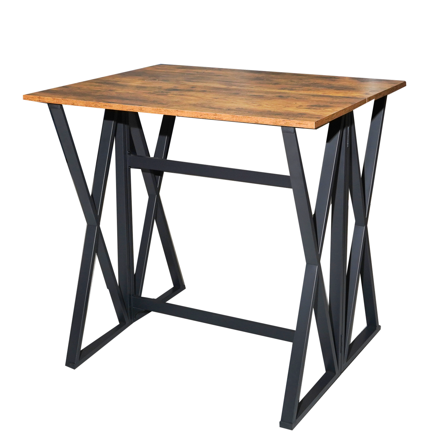 Desayunador Mesa y 2 Bancos FREE HOME Madera y Metal