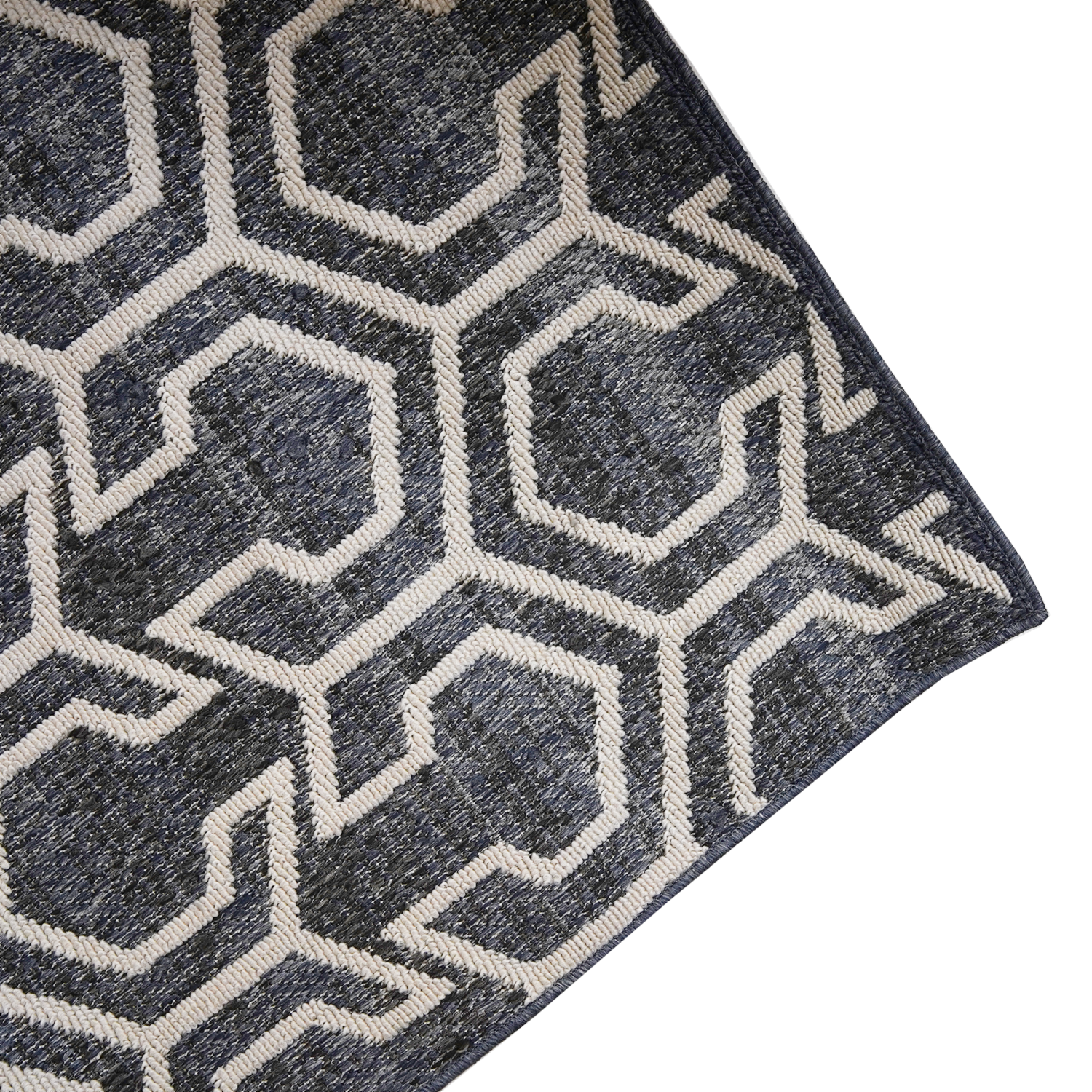 Alfombra Ricco Panal Azul Con Blanco ORIENTAL WEAVERS 120 X 170 Cm