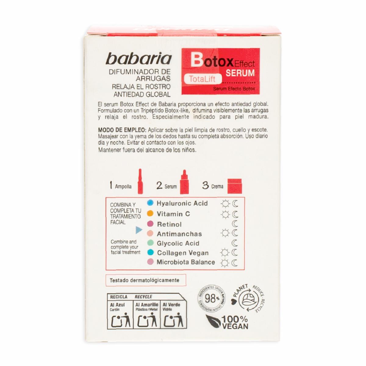 Sérum Facial Efecto Botox TotaLift BABARIA 30 Ml