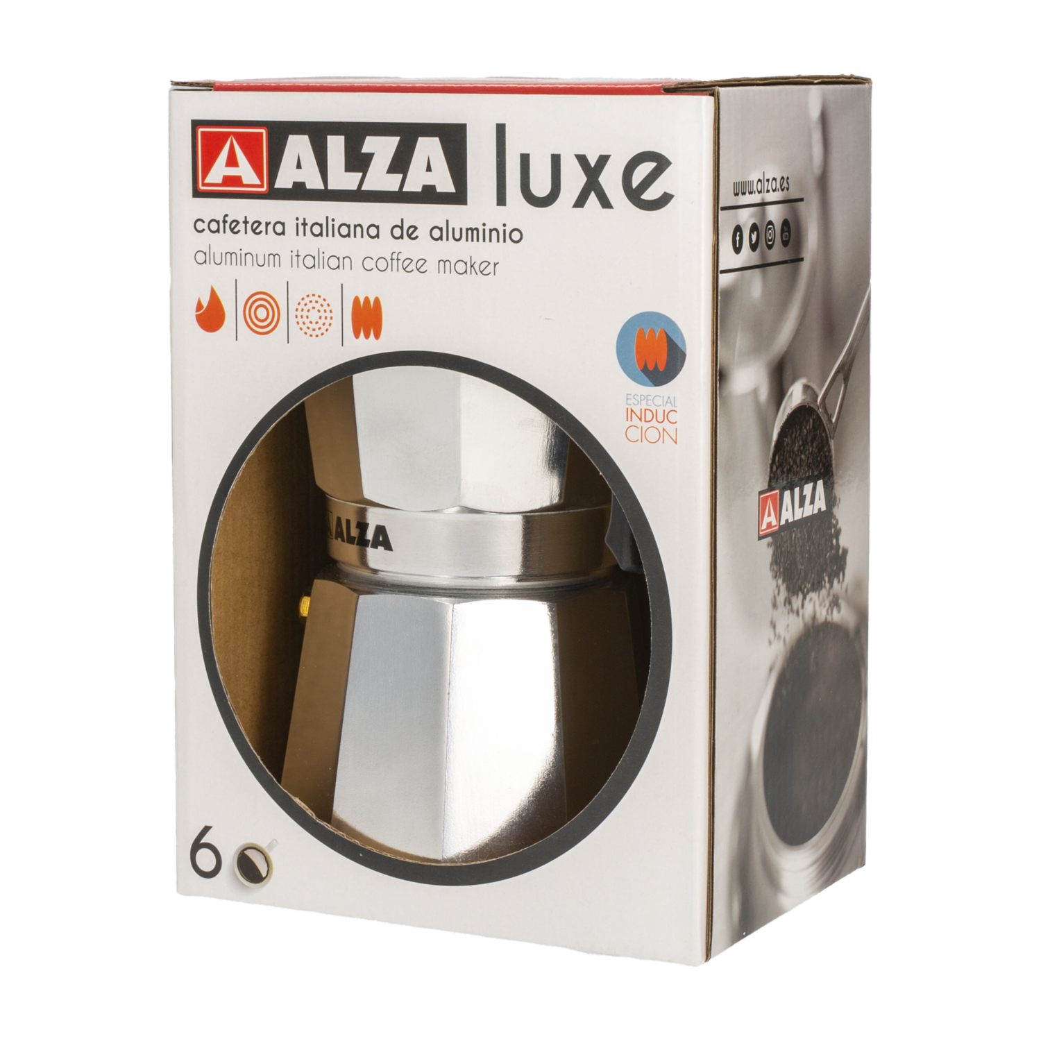 Cafetera Italiana De Aluminio ALZA 1,5 L