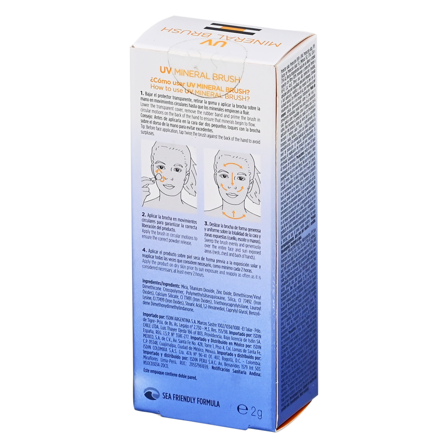 Protector Solar Mineral Brush Con Factor De Protección Solar 50 ISDIN 2 G