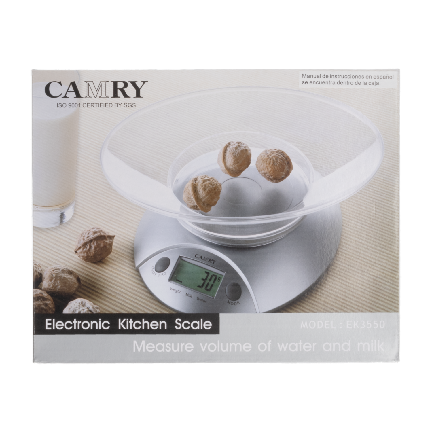 Balanza Cocina Digital Con Tazon CAMRY Unidad