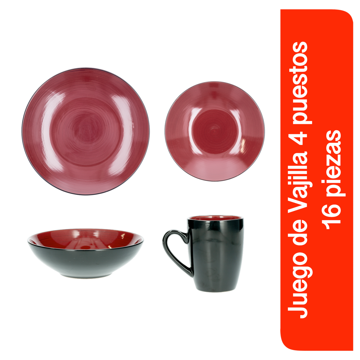 Vajilla 16 Piezas THOMSON POTTERY Domo