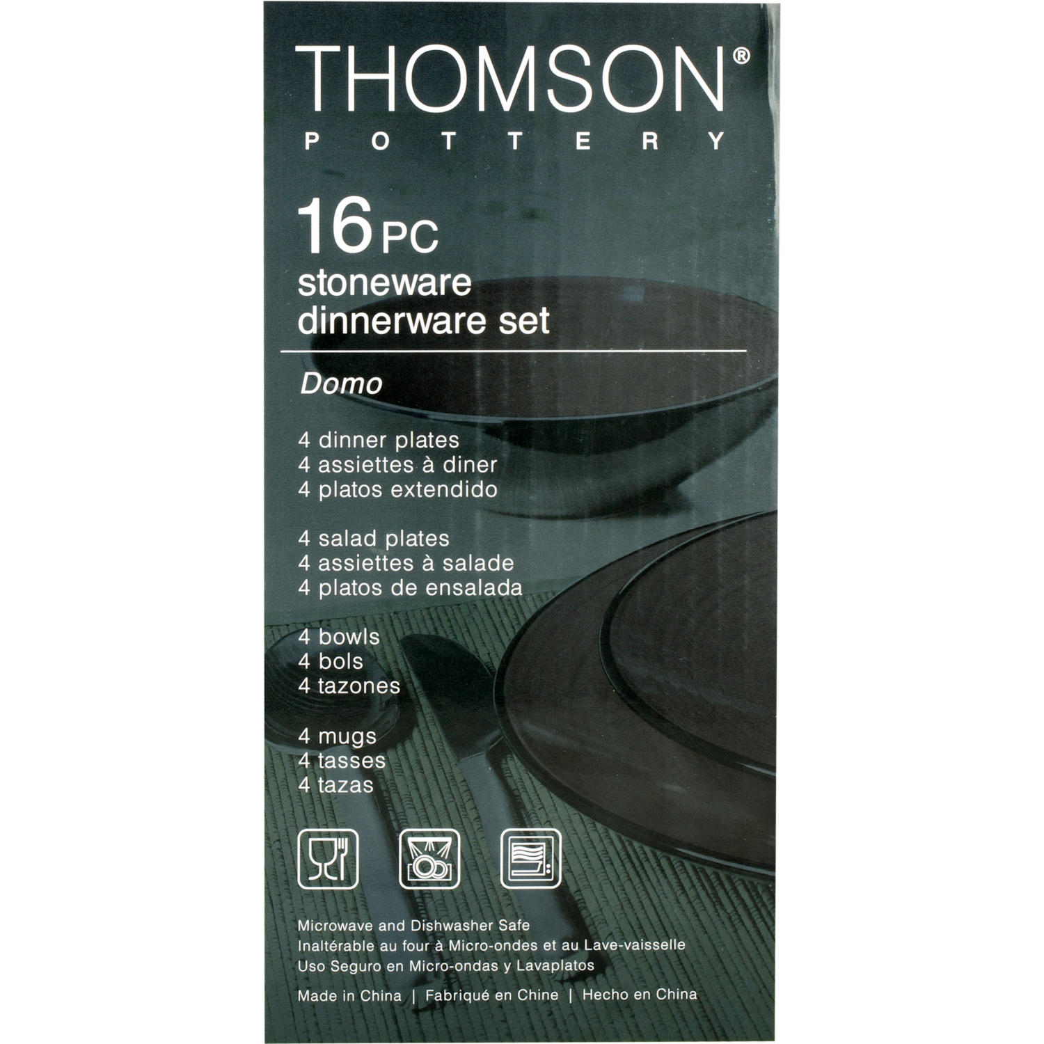 Vajilla 16 Piezas THOMSON POTTERY Domo