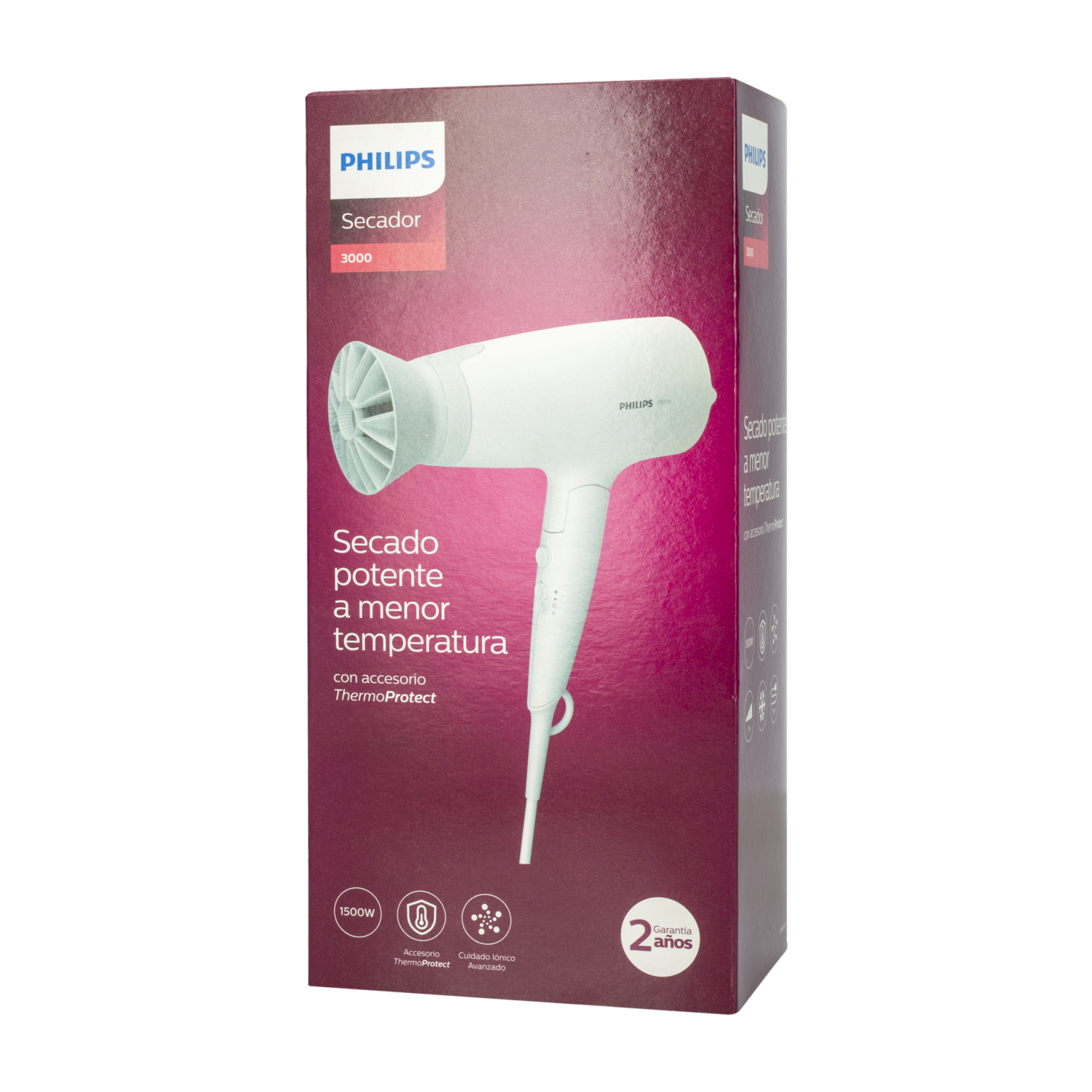 Secador De Cabello Termo Protect 1500 Watts PHILIPS BHD378/01