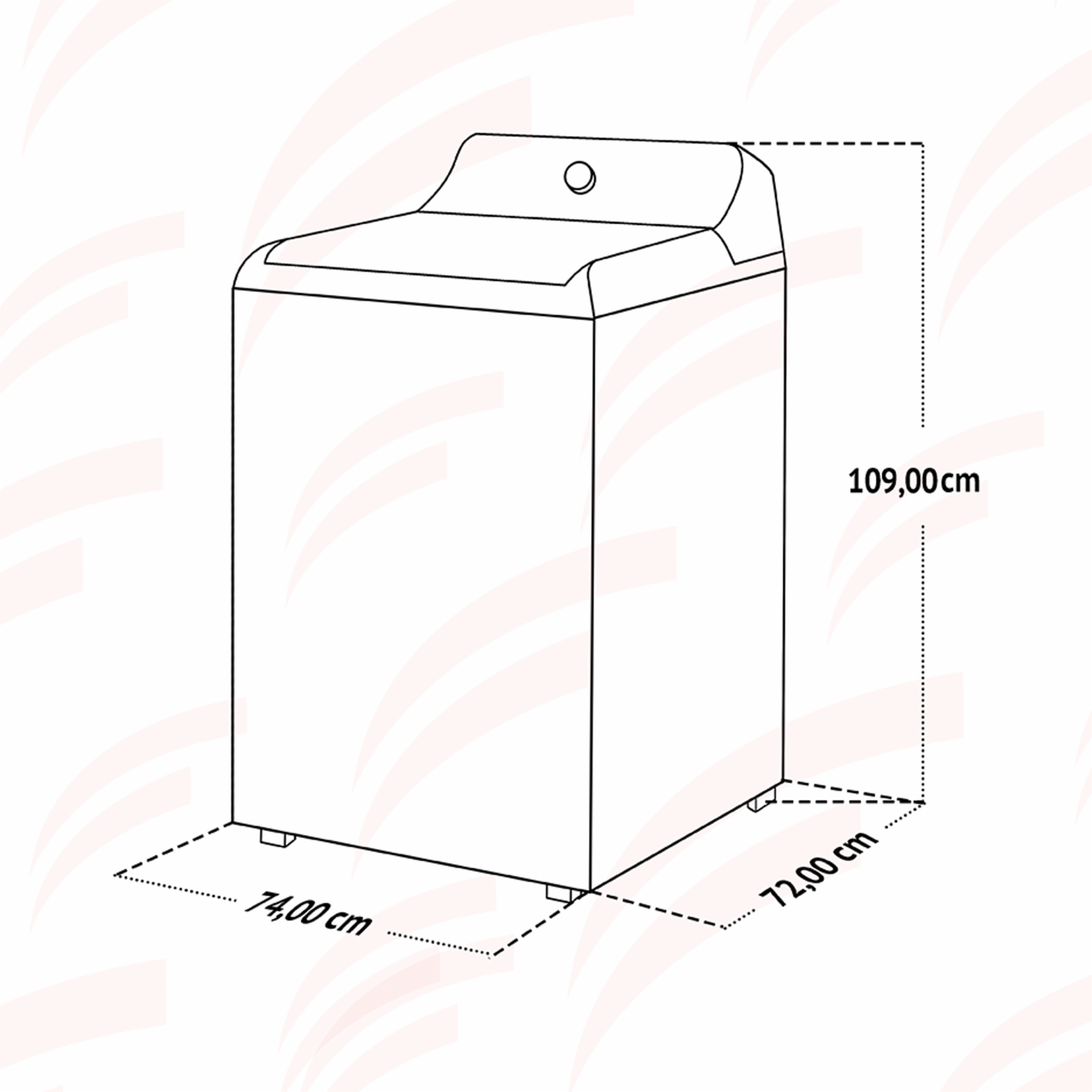 Secadora De Ropa Accudry A Gas  7MWGD1900EW WHIRLPOOL 19 Kilos