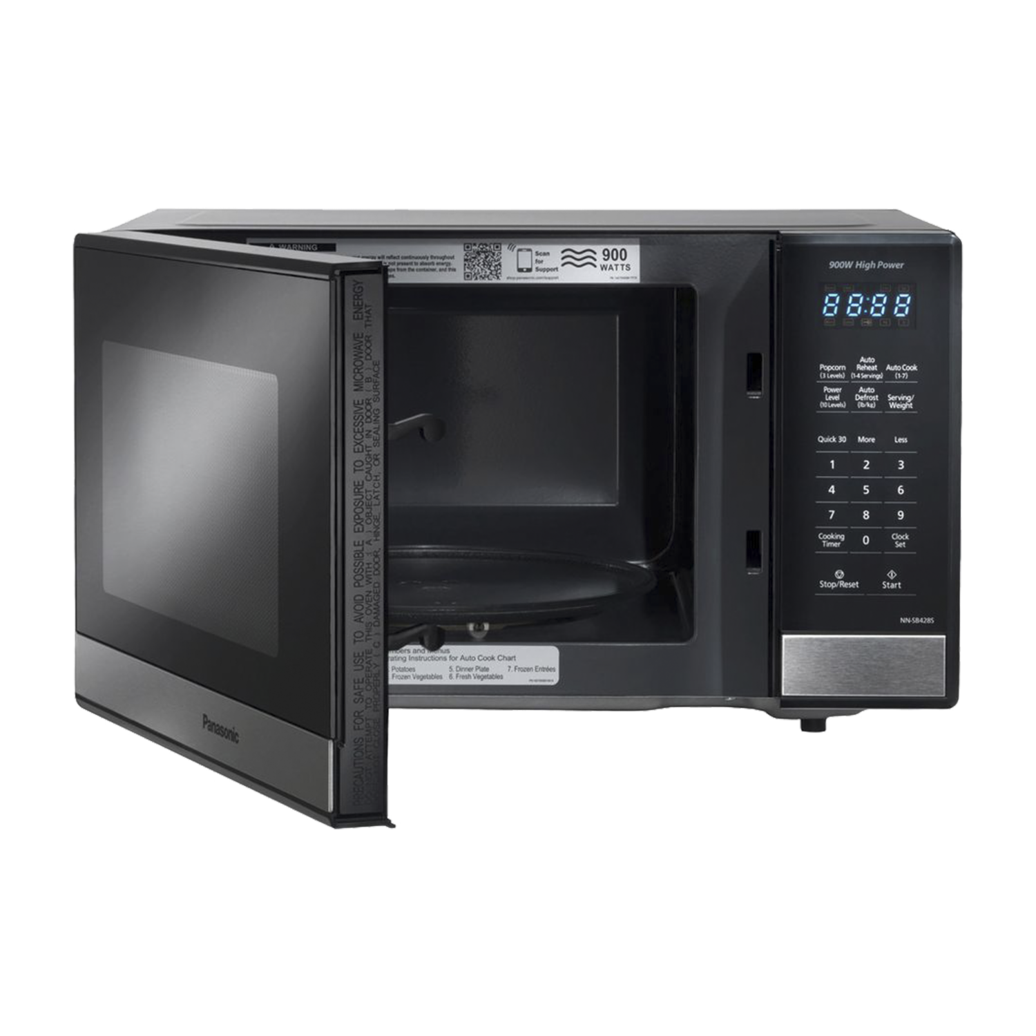 Microondas 10 Niveles De Potencia NN-SB428SRUH PANASONIC 25 Litros