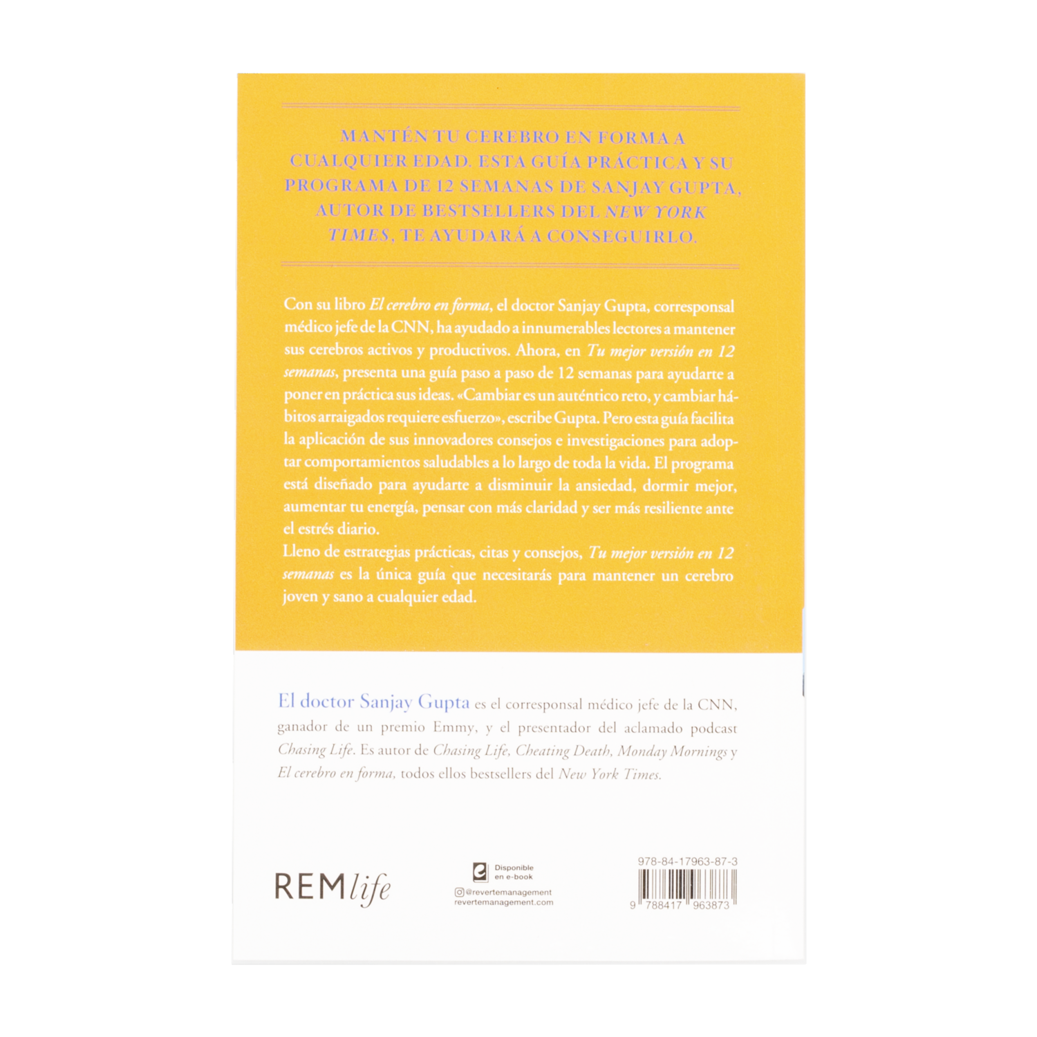 Libro Tu Mejor Versión En 12 Semanas REM 225 Páginas