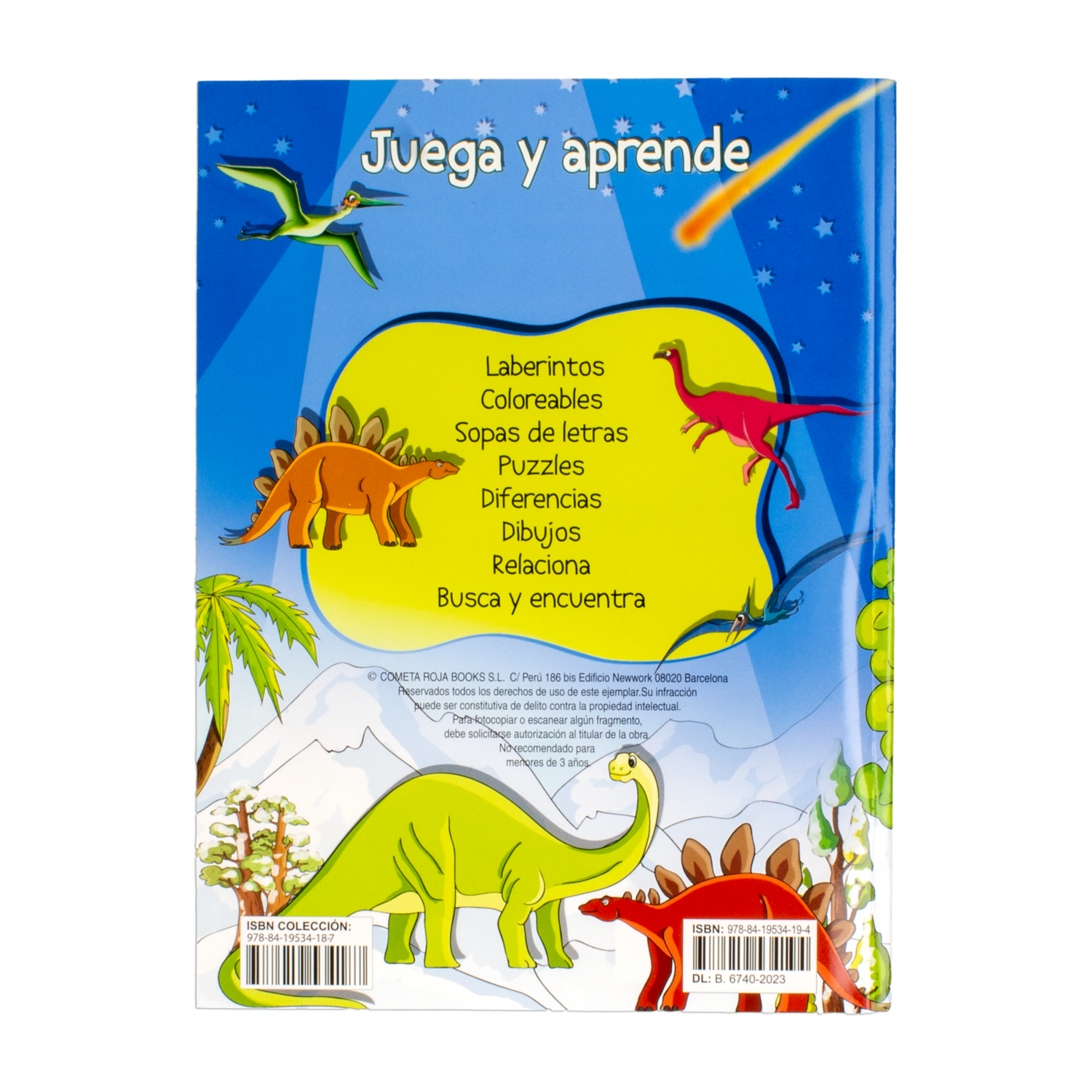 Libro De Actividades El Mundo De Los Dinosaurios MR.BOOKS Unidad