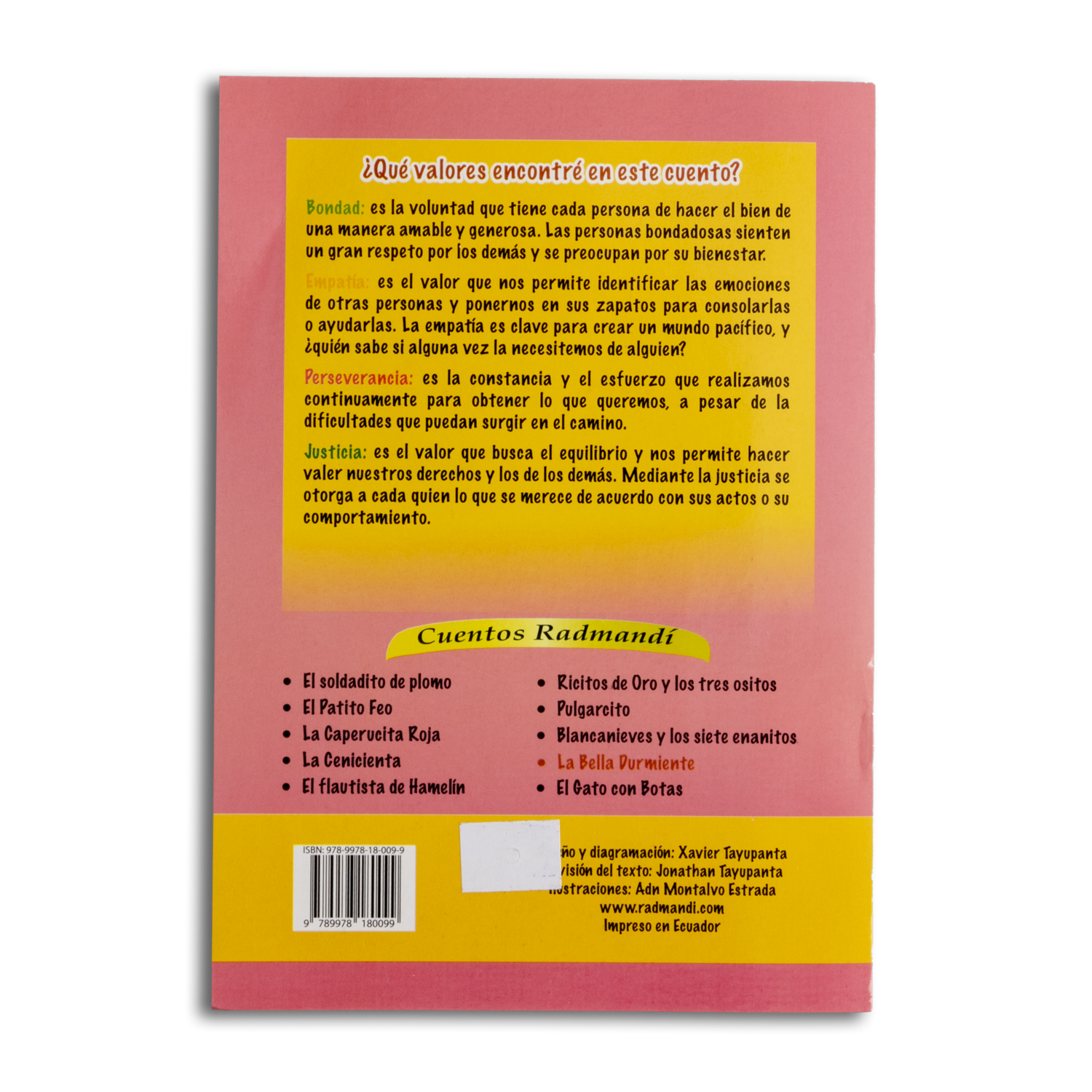 Libro La Bella Durmiente RADMANDÍ A5
