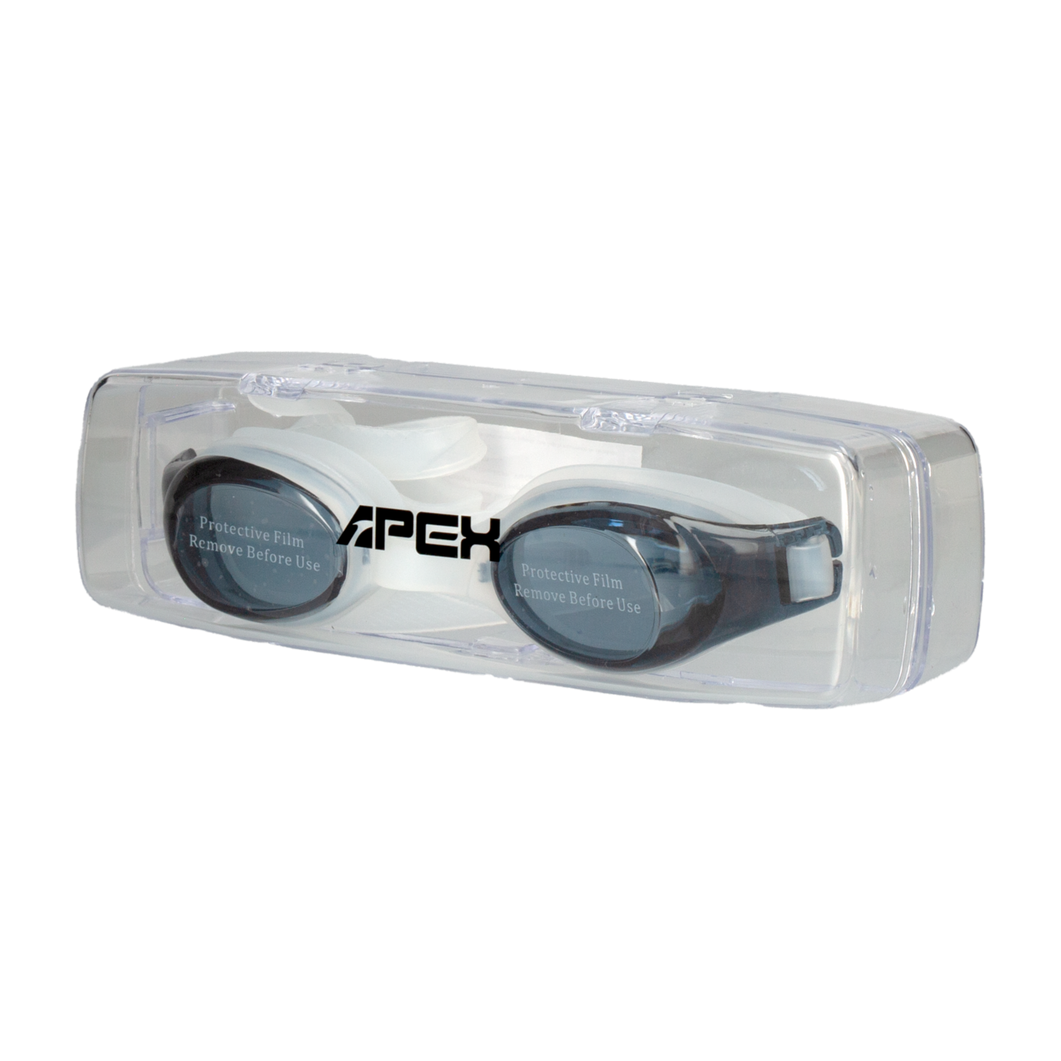 Gafas De Natación Gris Azul De Adulto APEX 1.00u