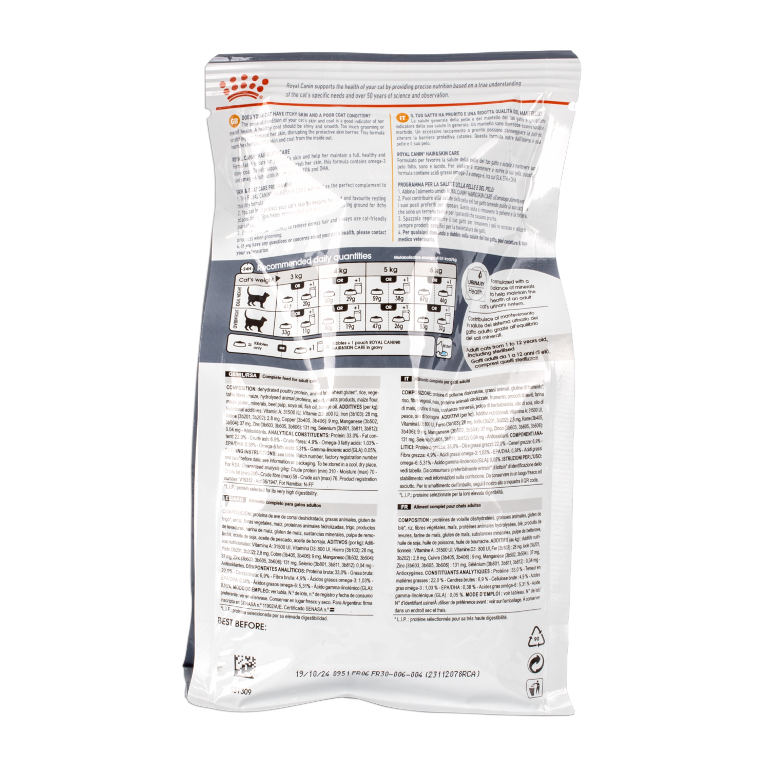 Alimento Para Gatos Cuidado De Pelo Y Piel ROYAL CANIN 400 G