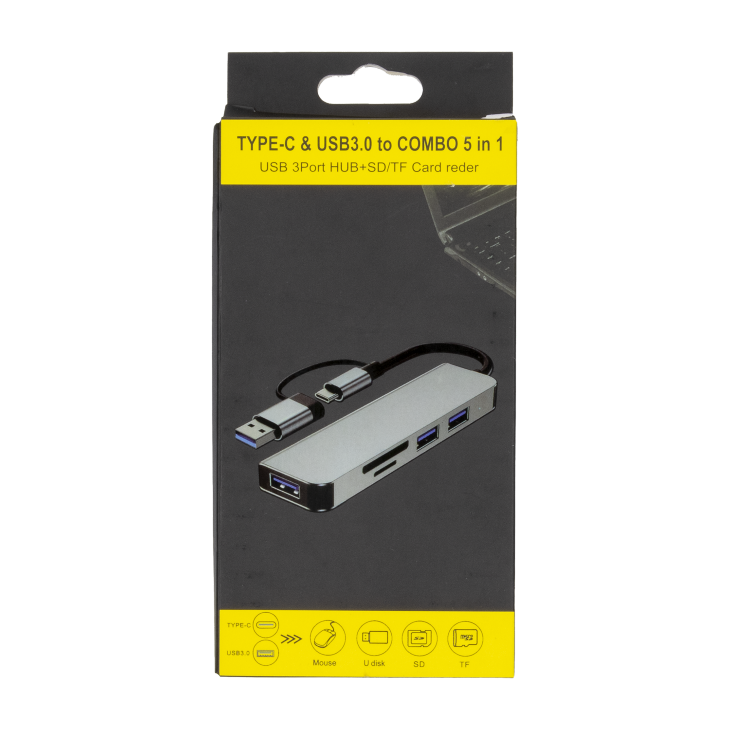 Adaptador Docking Station Tipo C TREQA 5 Entradas