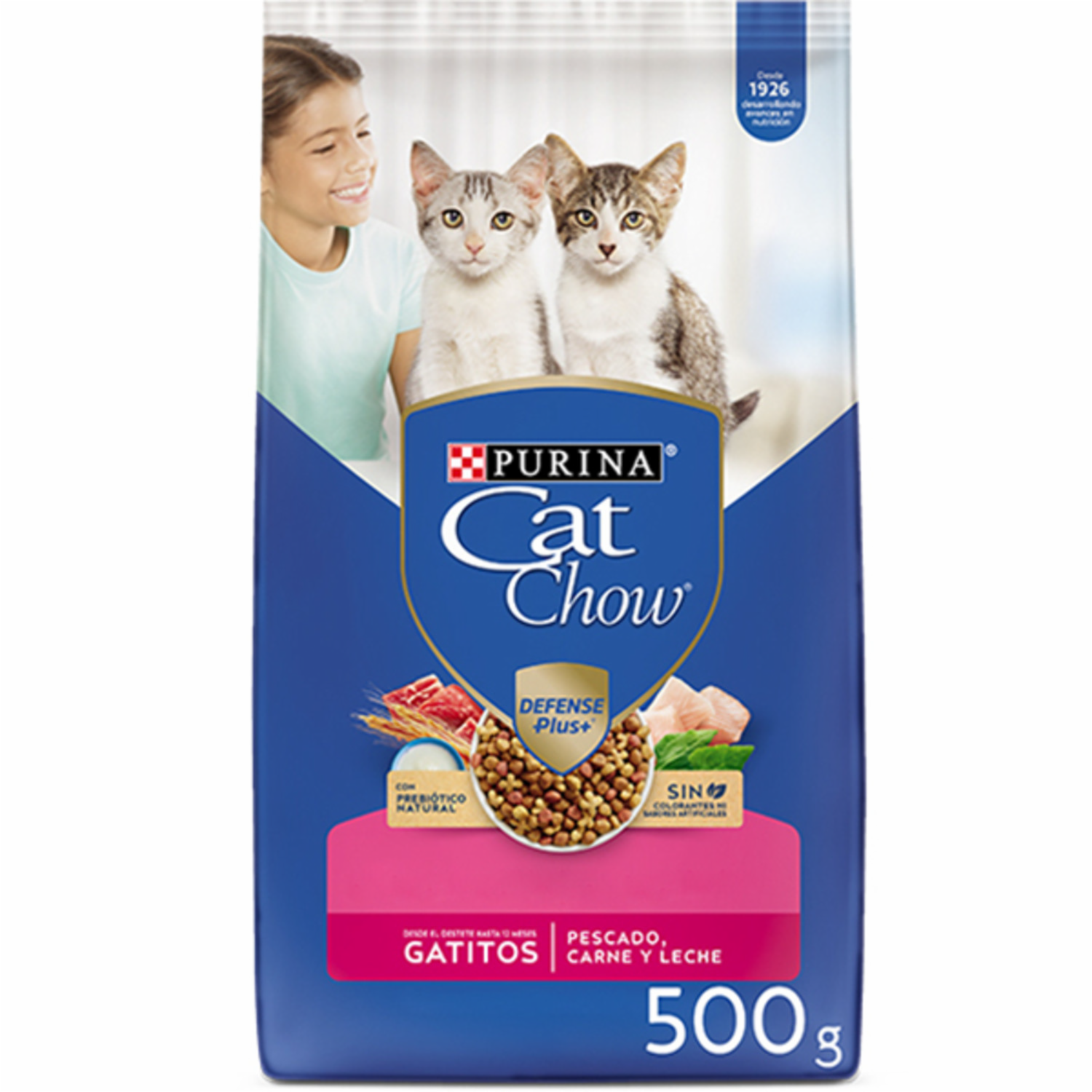 Alimento Para Gatitos De Pescado, Carne Y Leche PURINA CAT CHOW 500 G