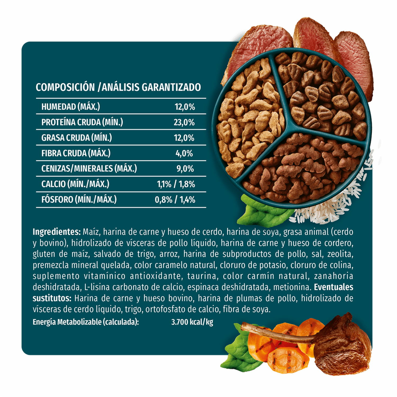 Alimento Para Perros Adultos Todos Los Tamaños Sabor A Cordero PURINA DOG CHOW 2 Kg