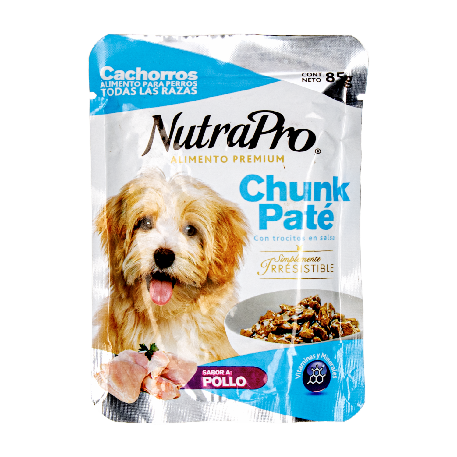 Alimento Húmedo Para Perros Pollo Cachorro NUTRAPRO 85 G