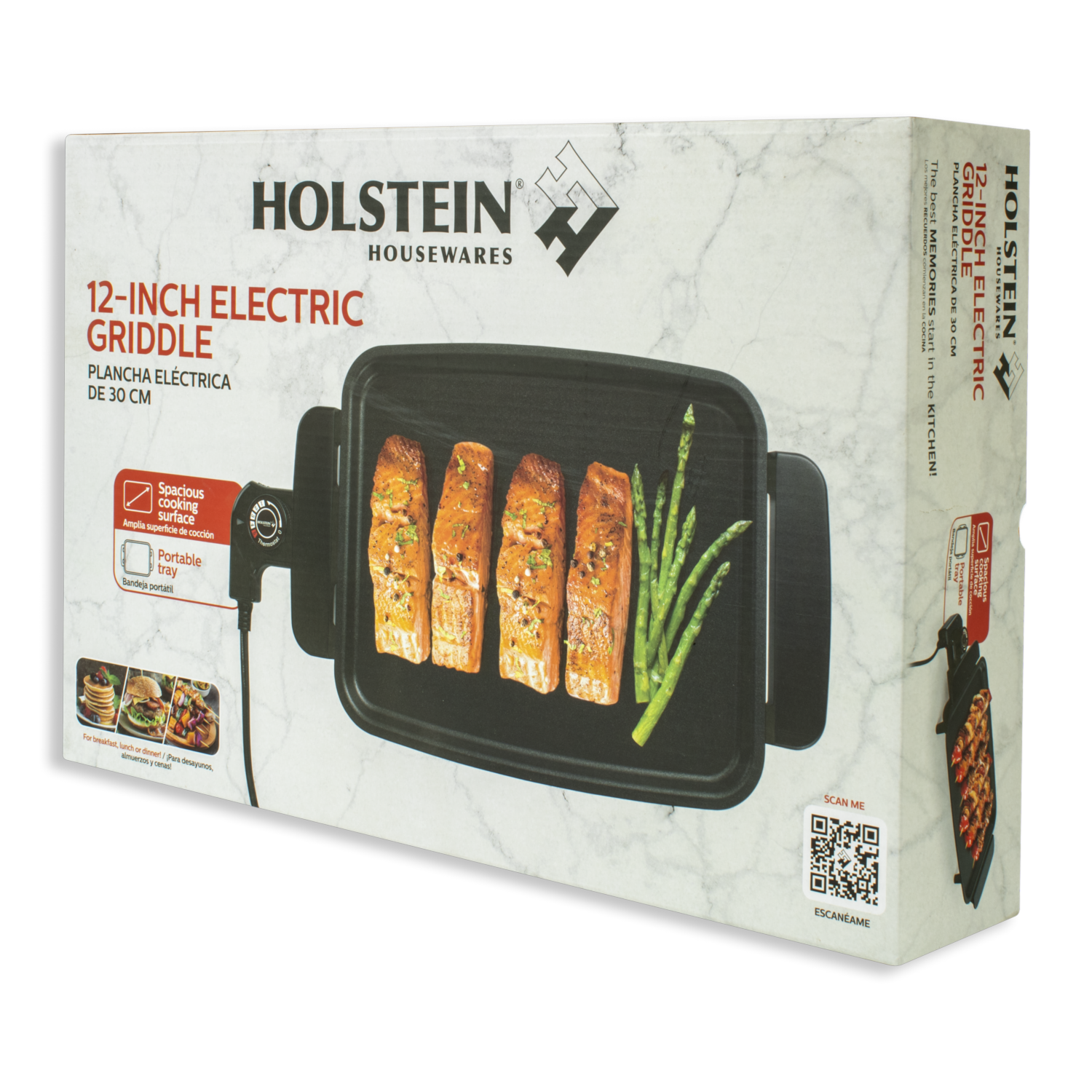 Plancha  Eléctrica Para Cocción HH-09032004B HOLSTEIN 1200 Watts