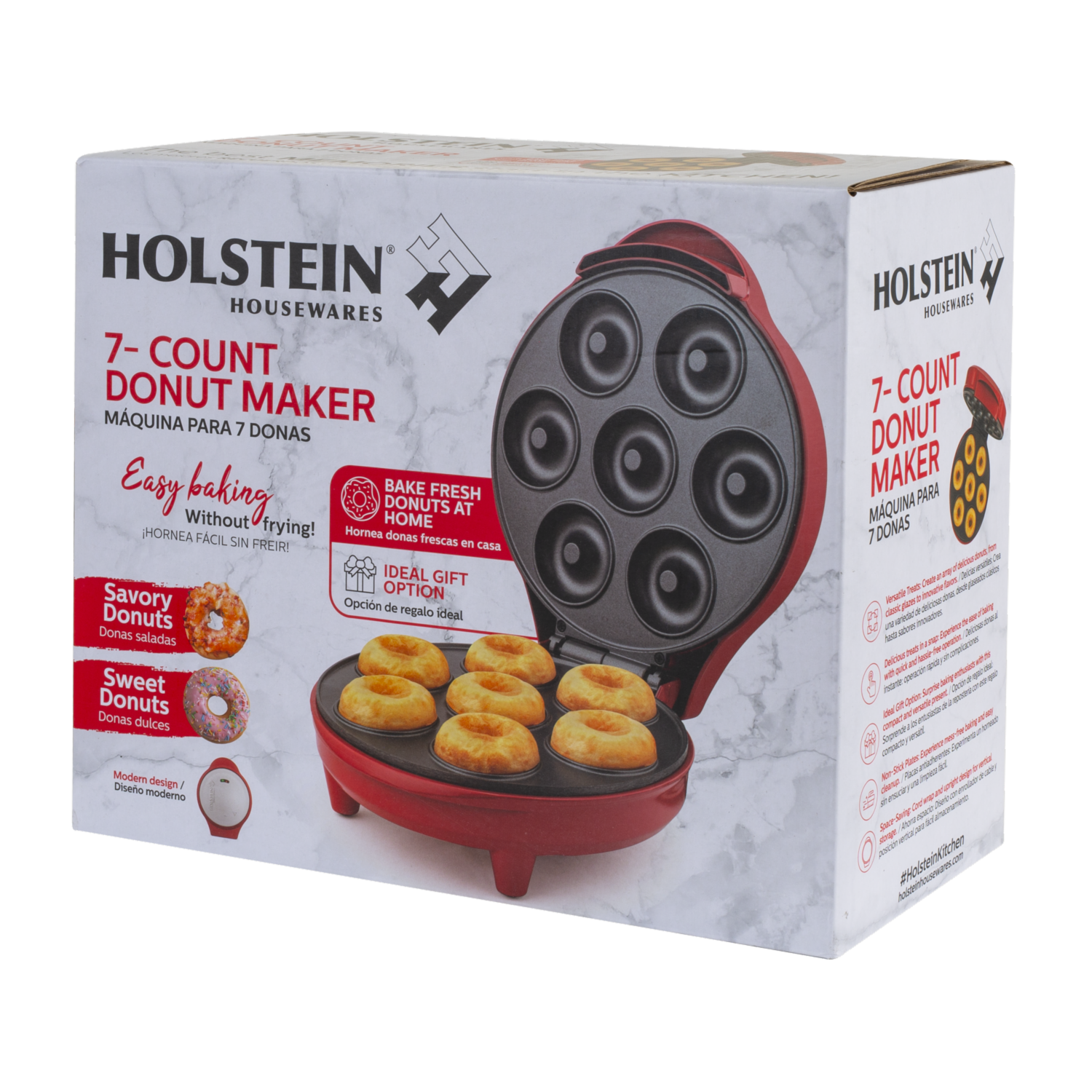 Máquina De Donuts Color Roja HH-09037027R HOLSTEIN 7 Espacios