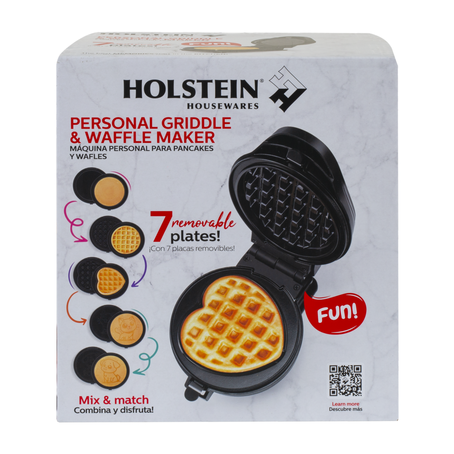 Waflera Personal 6 Placas HH-09114023B HOLSTEIN 120 V