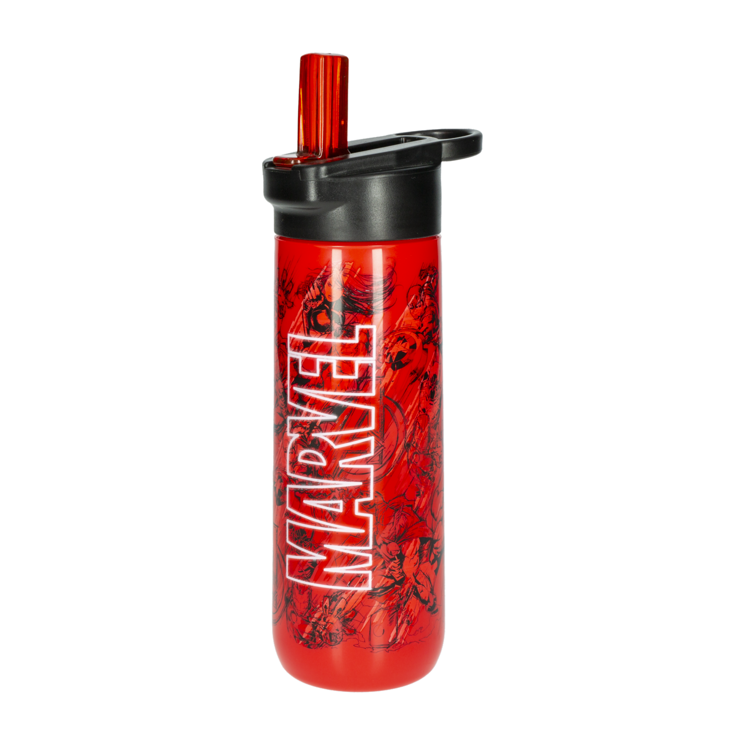 Tomatodo Diseño Marvel Pattern Con Pitillo STOR 820 Ml