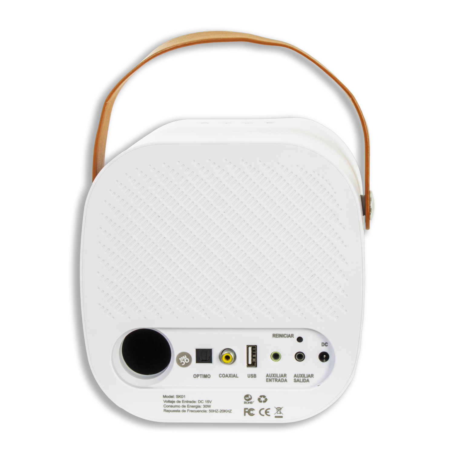 Parlante Karaoke SK01 HD AUDIO Blanco