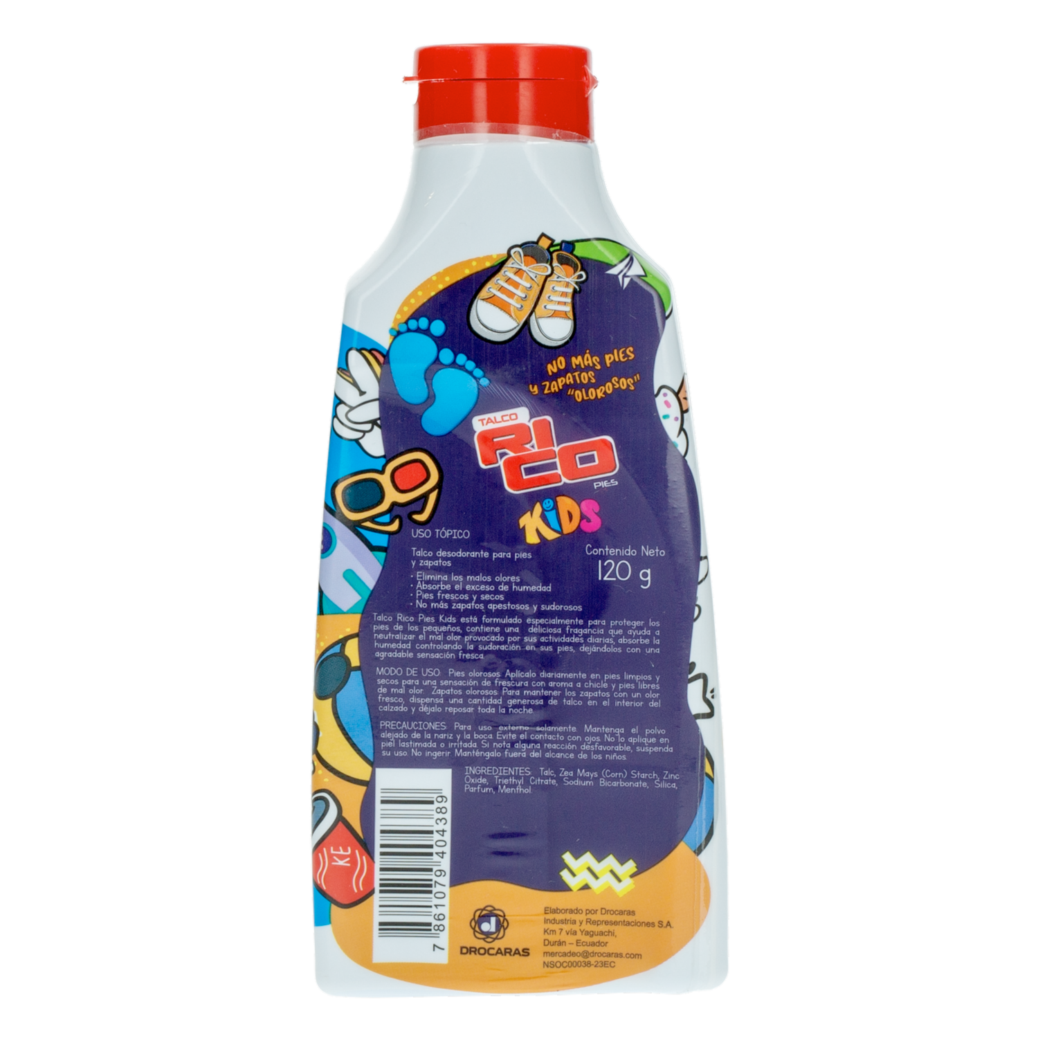 Talco Infantil Para Pies RICO 120 G