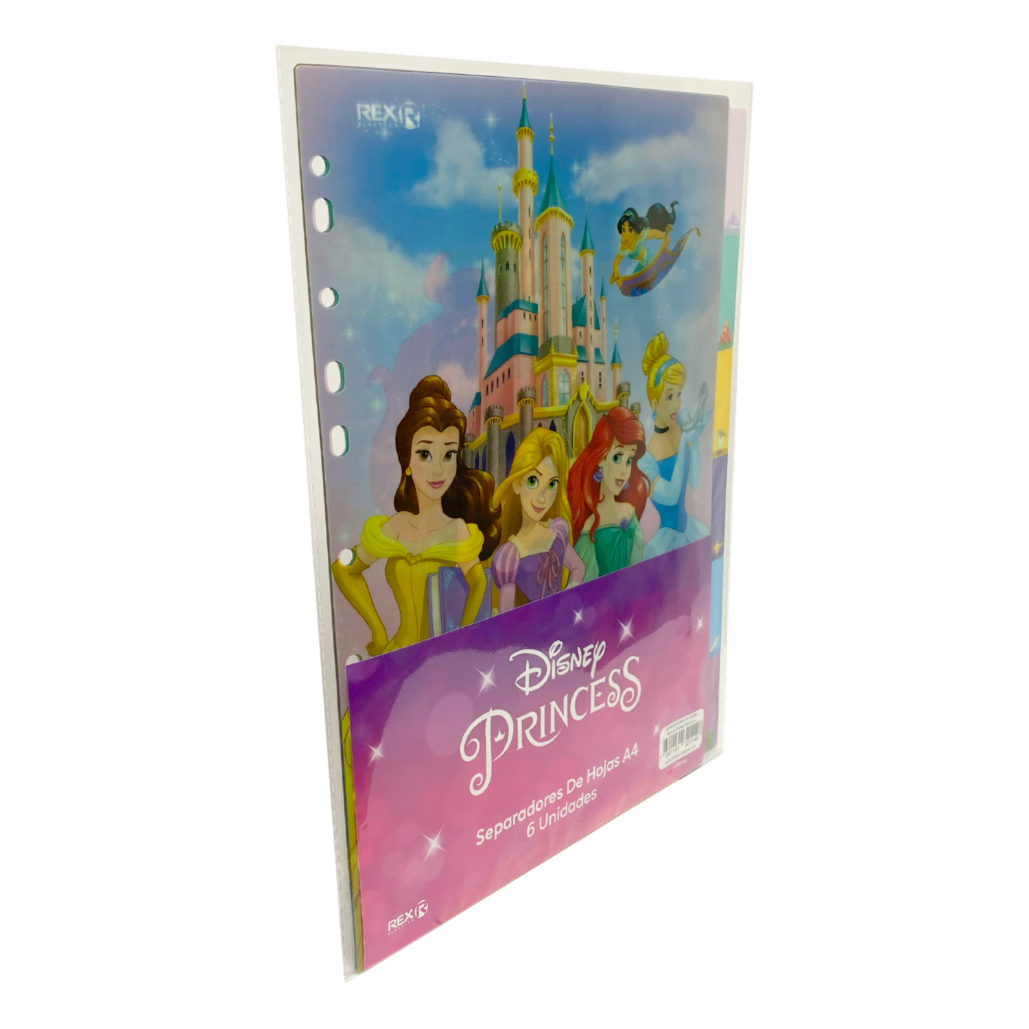 Separadores De Hojas Diseño Princesas REX PLASTICS X 6 Uds A4